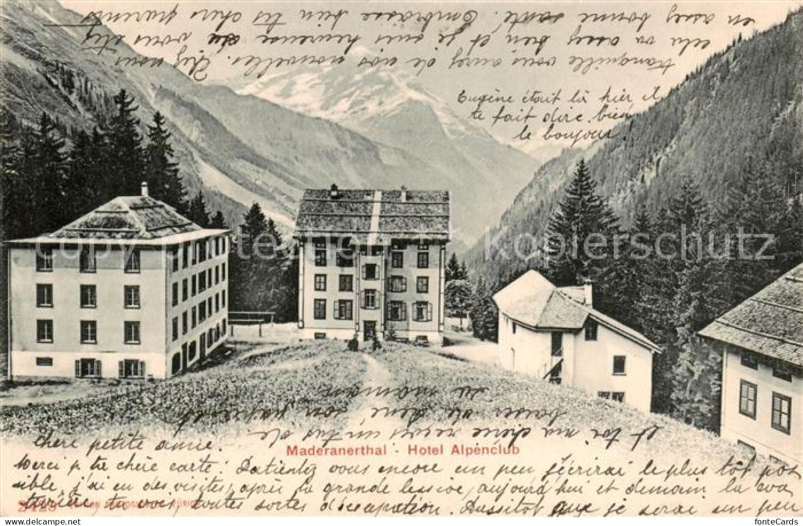 13791979 Maderanertal Maderanerthal Silenen UR Hotel Alpenclub Aussenansicht  - Sonstige & Ohne Zuordnung