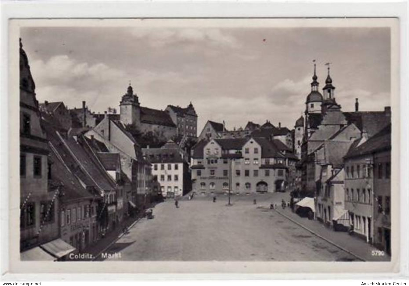 39020108 - Colditz Mit Markt Und Staedt. Spar- Und Girokasse Gelaufen, Marke Entfernt. Gute Erhaltung. - Colditz