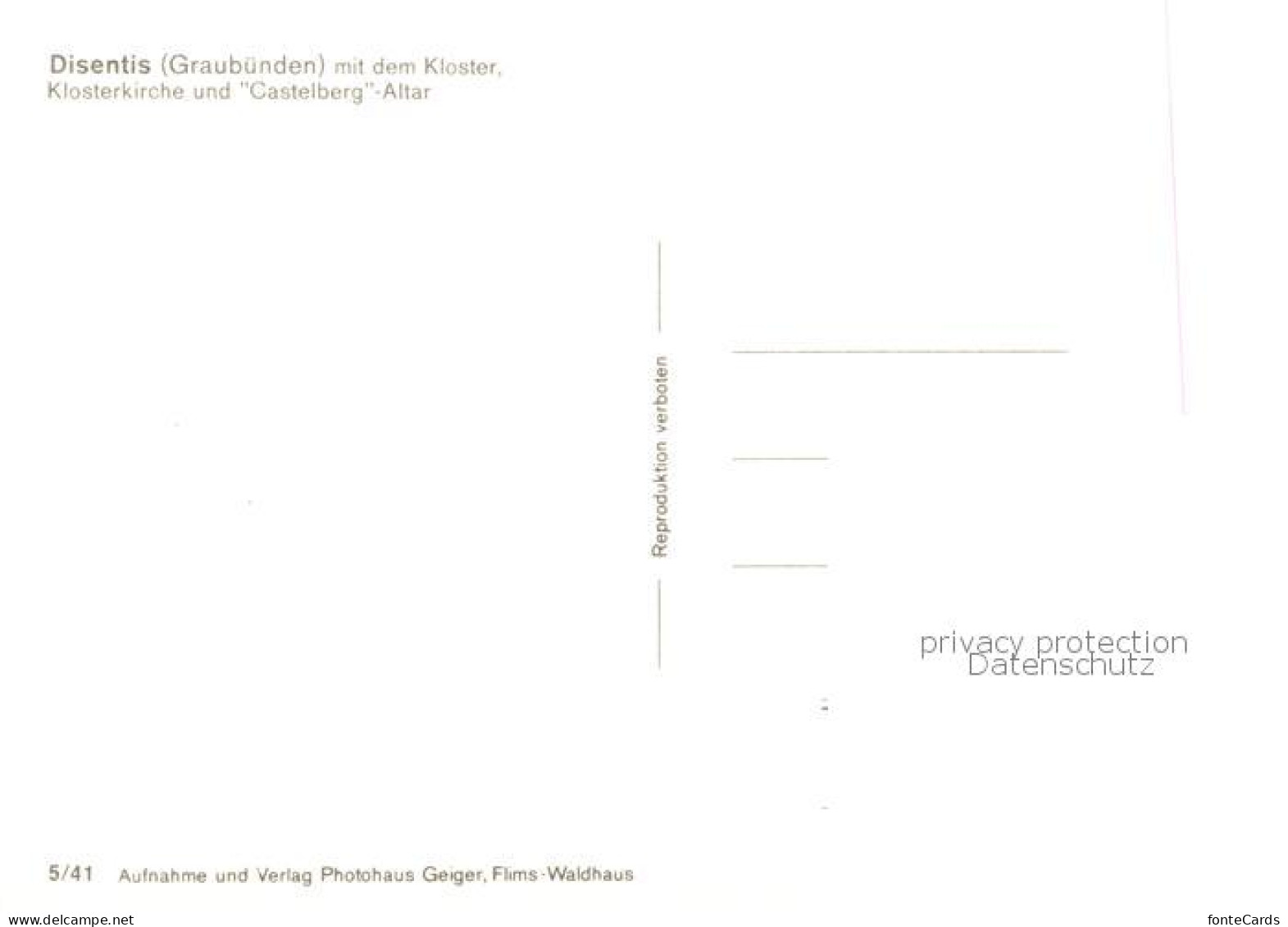 13791247 Disentis GR Stadtpanorama Kloster Klosterkirche Castelberg-Altar Disent - Sonstige & Ohne Zuordnung