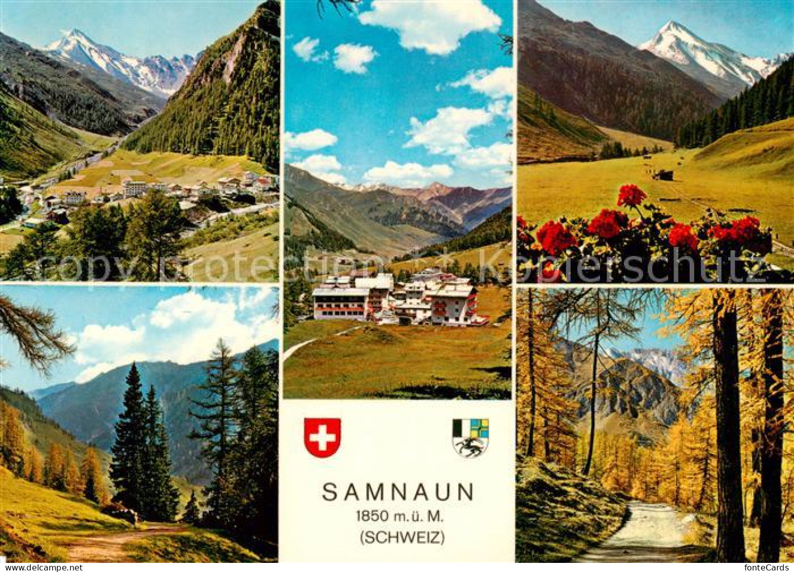 13791199 Samnaun Dorf GR Ortsansicht Landschaftspanorama Alpen  - Autres & Non Classés