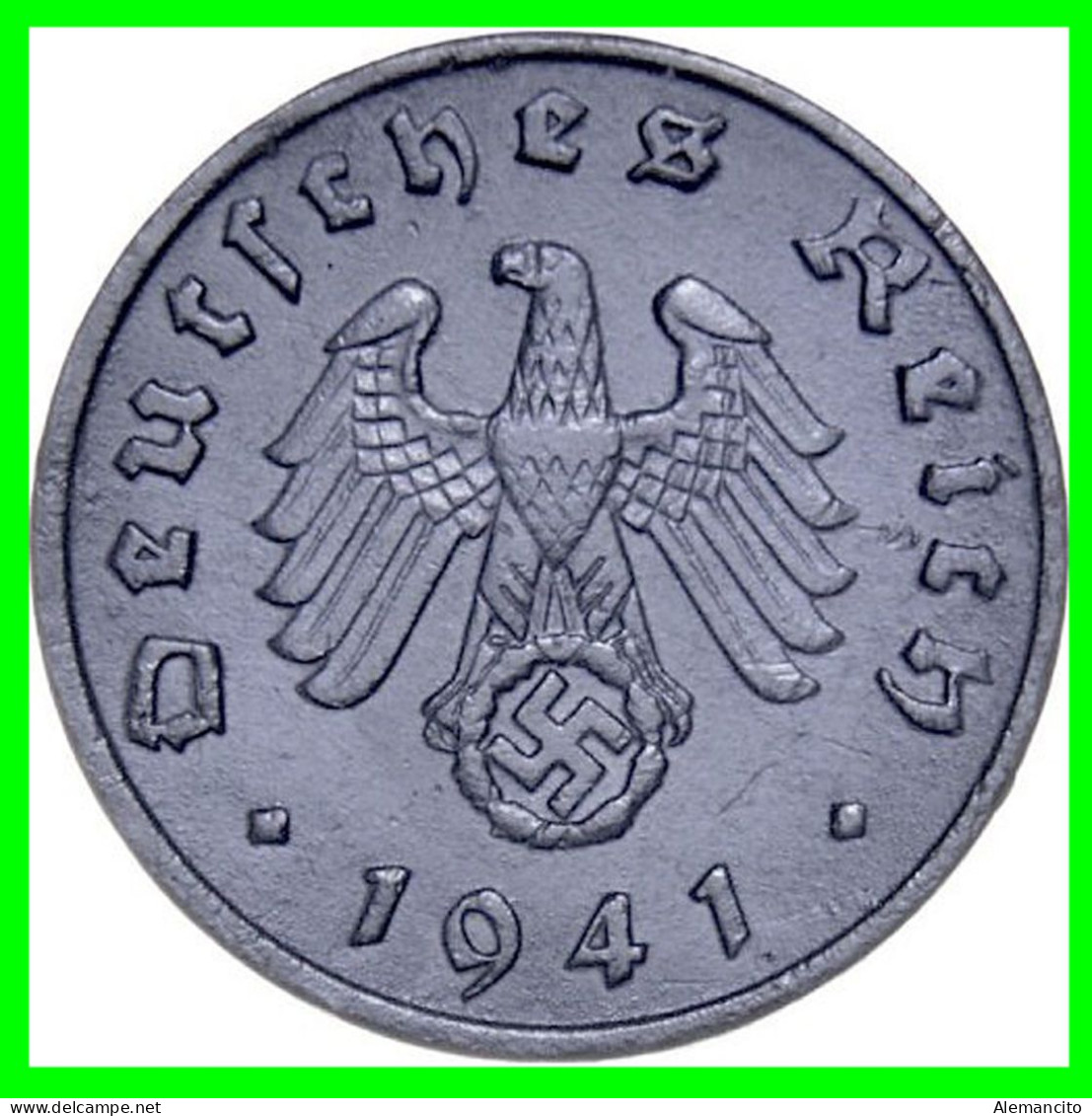 ALEMANIA - GERMANY SERIE DE 7 MONEDAS DE 1 REICHSPFNNIG TERCER REICHS ( AÑO 1940 CECAS - A - B -D - E - F - G - J ) - 1 Reichspfennig