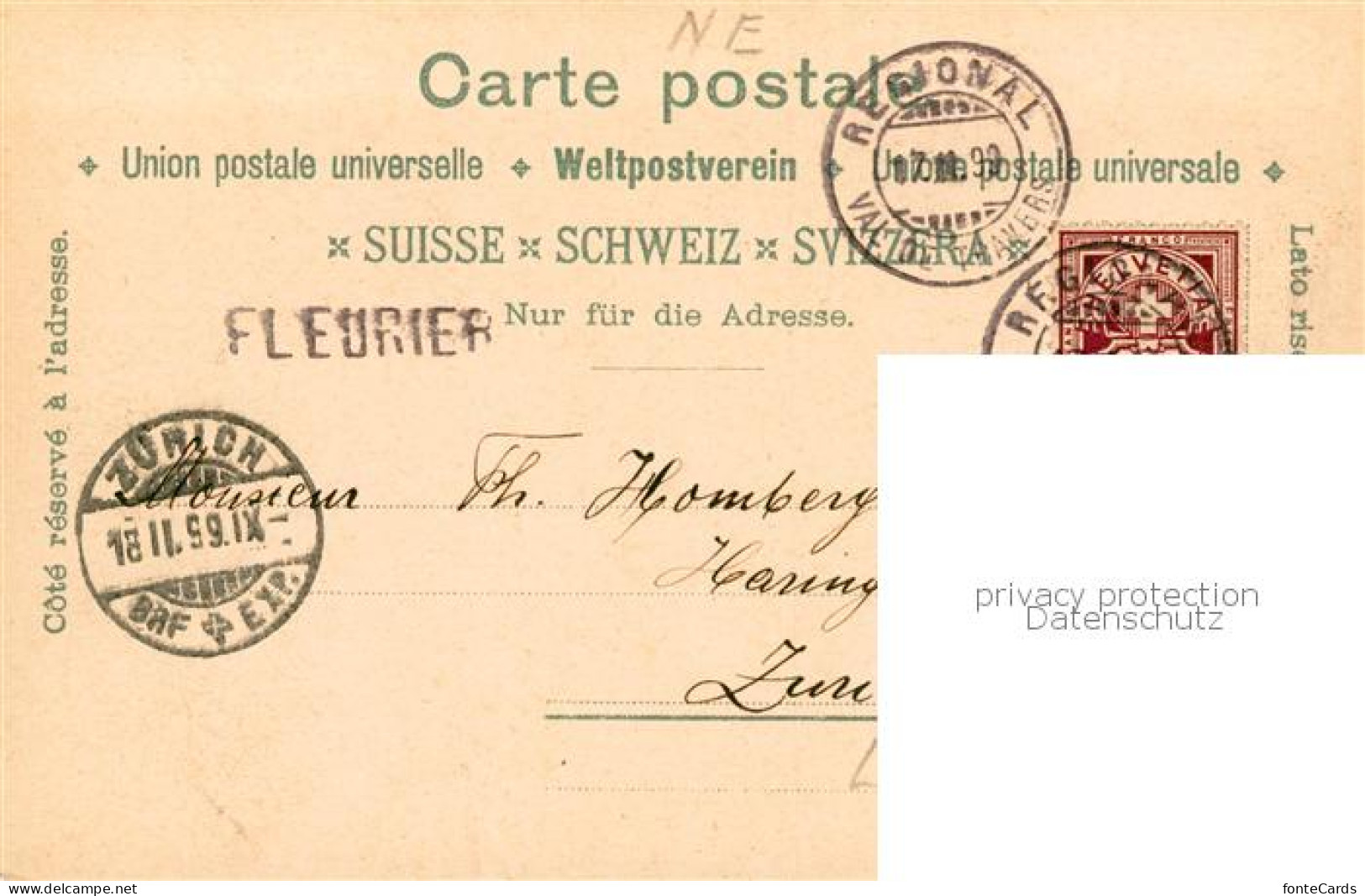 13790109 Fleurier NE Gesamtansicht - Chapeau De Napoleon - Hotel De La Poste - H - Sonstige & Ohne Zuordnung