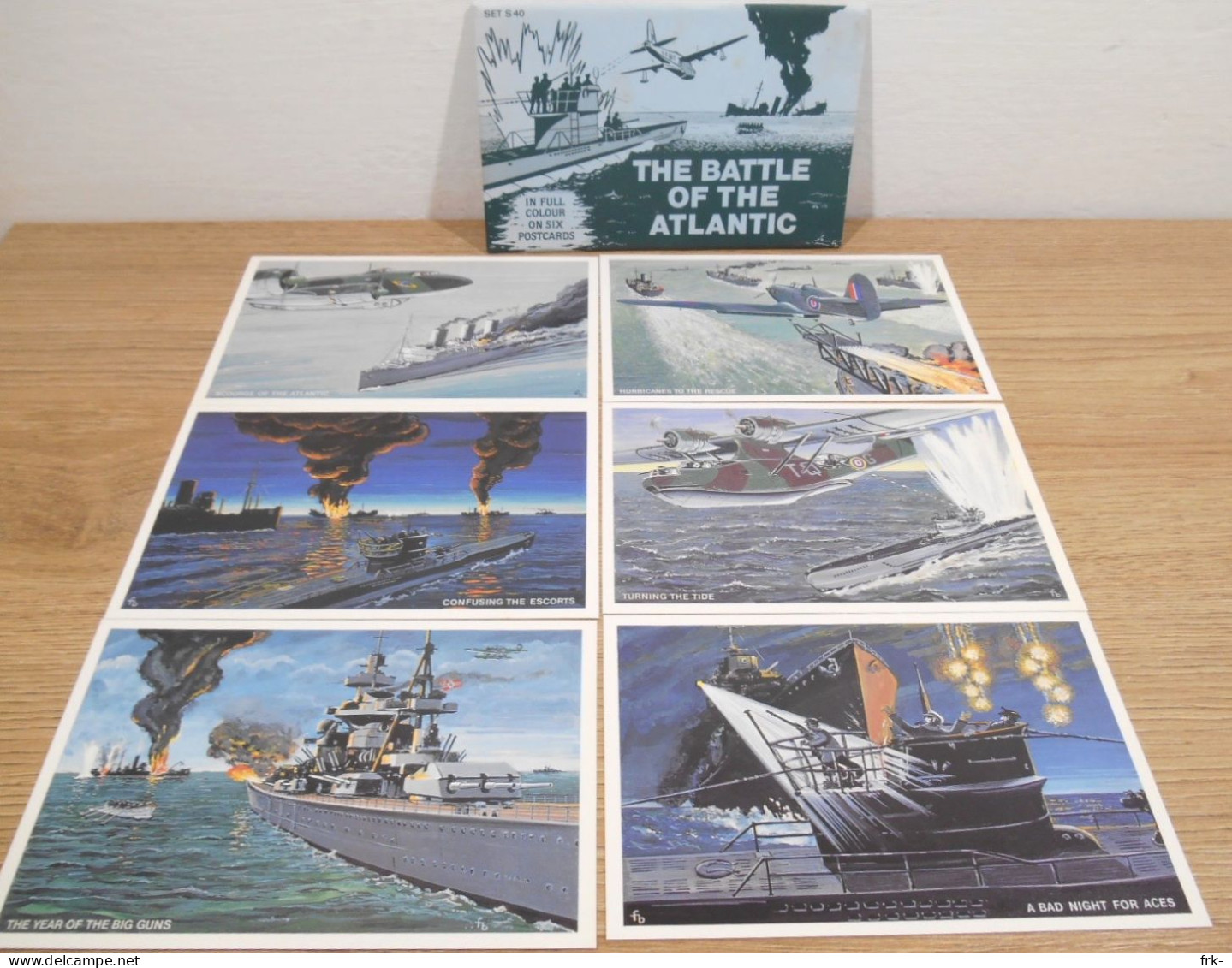 The Battle Of The Atlantic - Set Six Postcard - Weltkrieg 1939-45