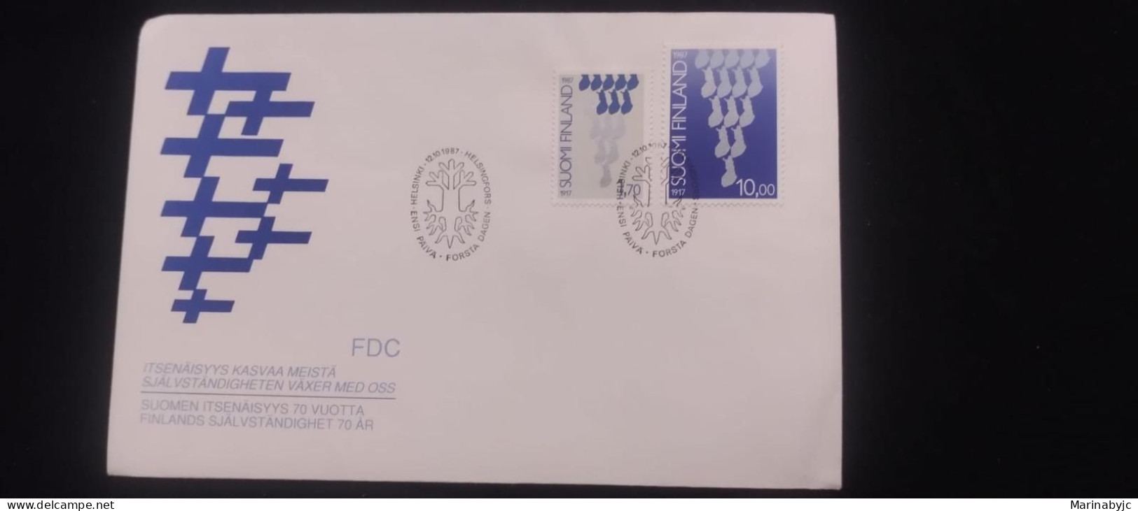 C) 1987. FINLAND. FDC. 70TH ANNIVERSARY OF INDEPENDENCE. XF - Europe (Other)