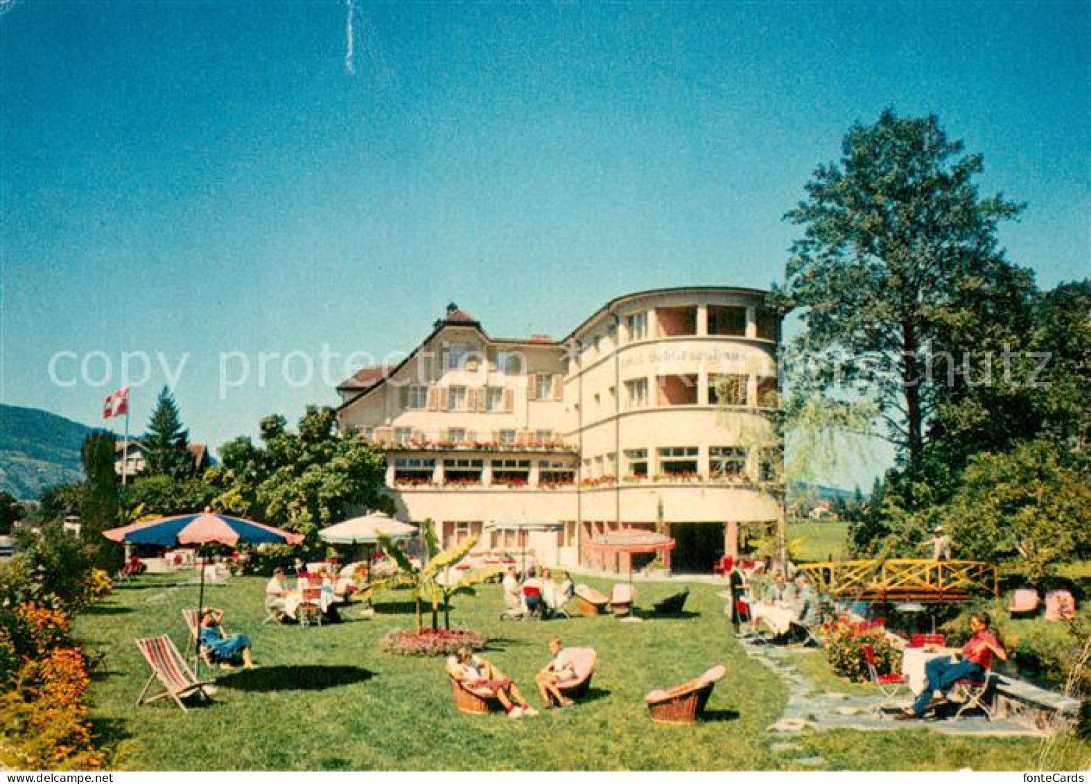 13786747 Stansstad Hotel Schuetzenhaus Liegewiese Garten Stansstad - Sonstige & Ohne Zuordnung