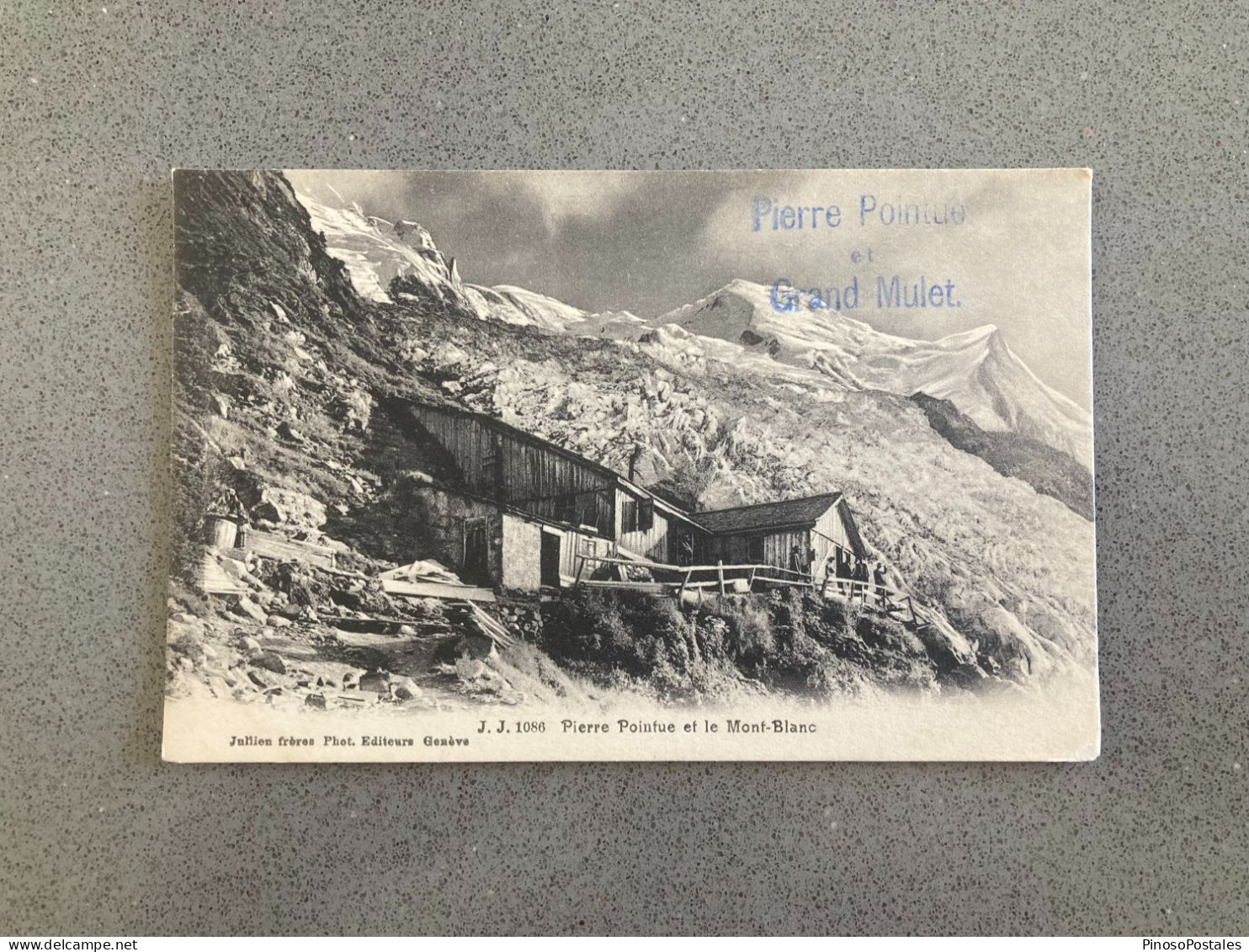 Pierre Pointue Et Le Mont-Blanc Carte Postale Postcard - Chamonix-Mont-Blanc