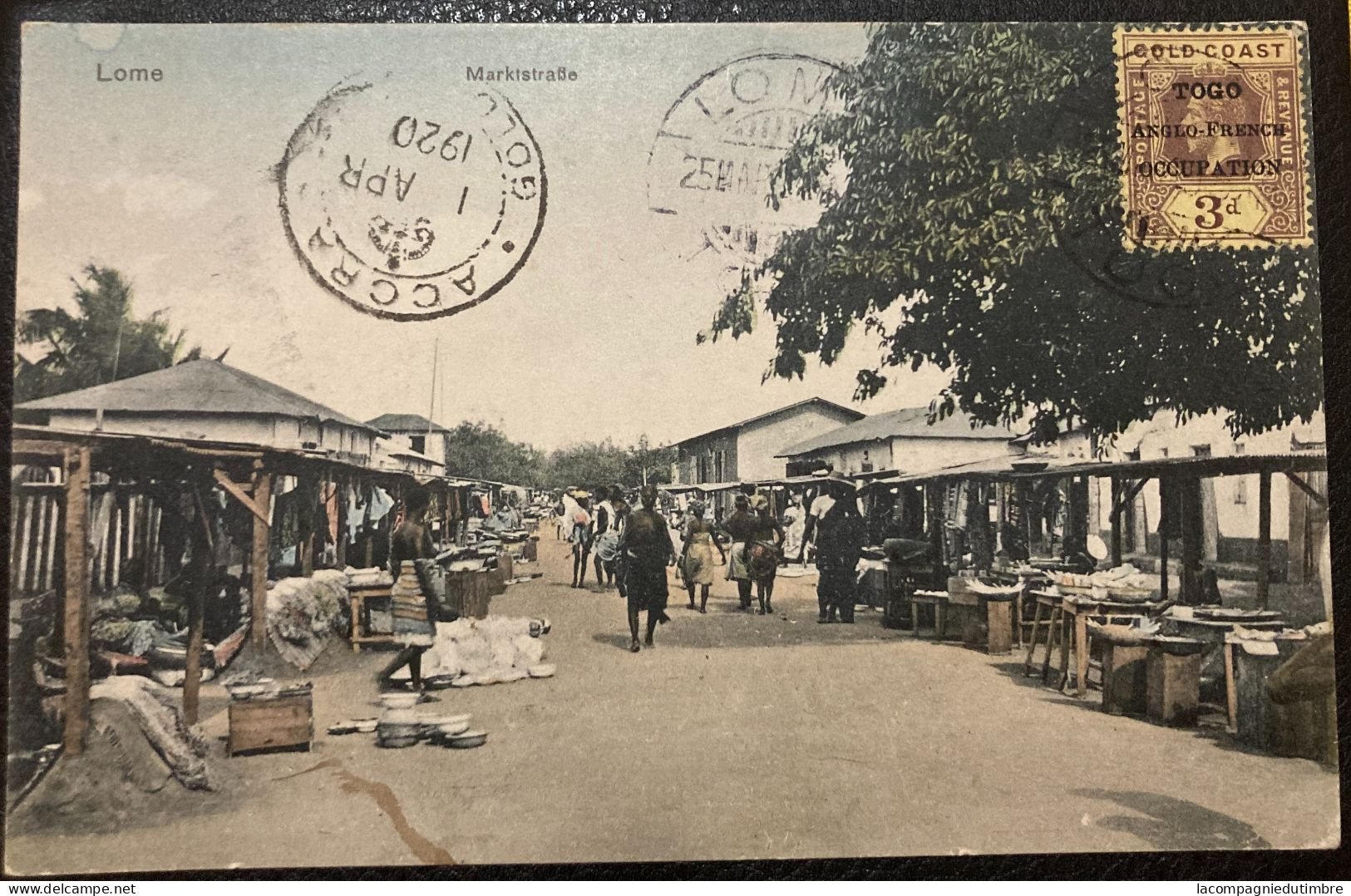 Togo Belle Carte Postale Recommandée De 1920. TB - Lettres & Documents
