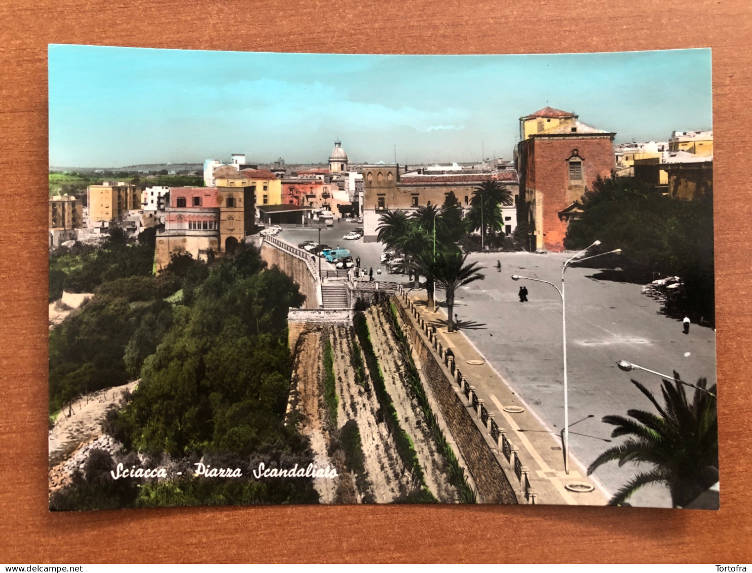 SCIACCA ( AGRIGENTO ) PIAZZA SCANDALIATO 1964 - Agrigento