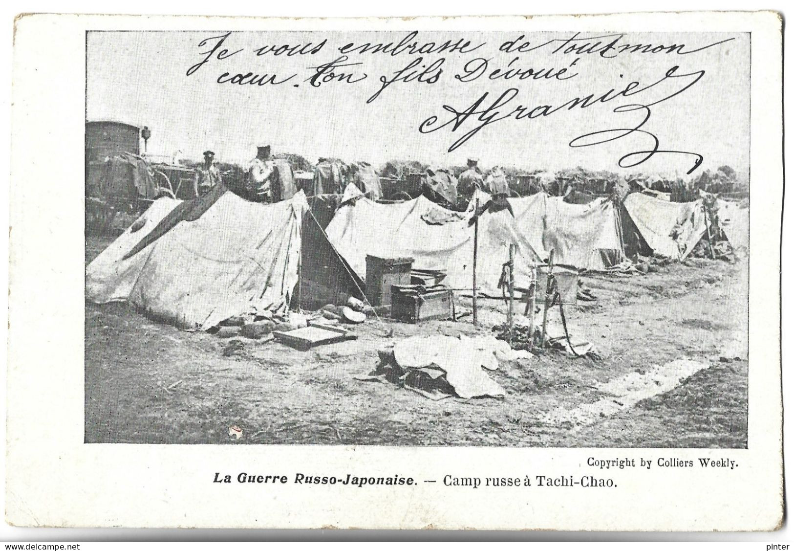 RUSSIE - La Guerre Russo Japonaise - Camp Russe à Tachi-Chao - Russie