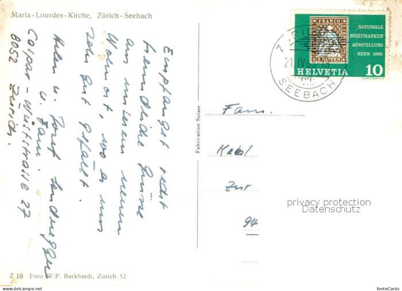 13783689 Seebach  Zuerich ZH Maria-Lourdes-Kirche Aussenansicht  - Other & Unclassified