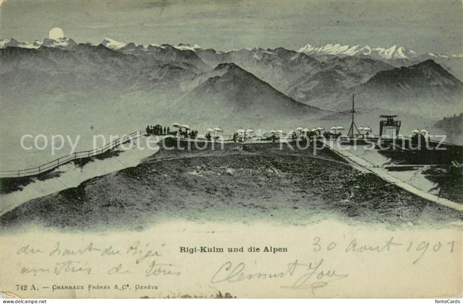 13781949 Rigi Kulm Und Die Alpen Rigi Kulm - Andere & Zonder Classificatie