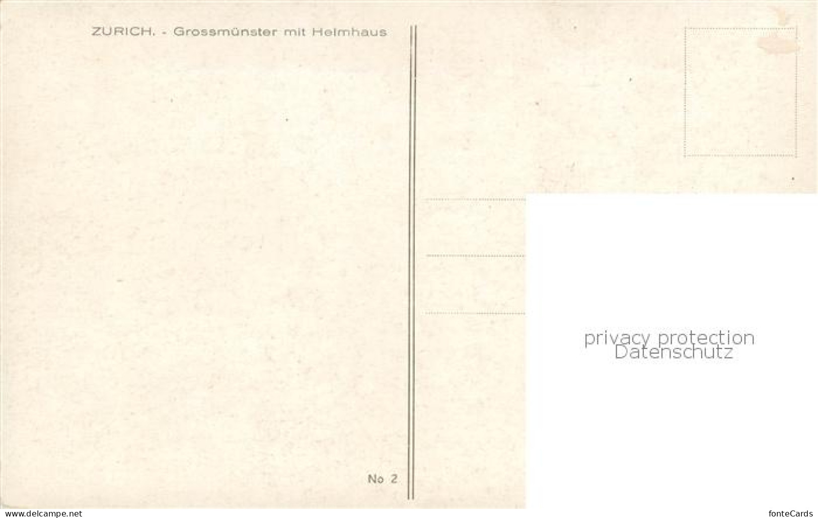 13781817 Zuerich ZH Grossmuenster Mit Helmhaus Kuenstlerkarte Zuerich ZH - Sonstige & Ohne Zuordnung