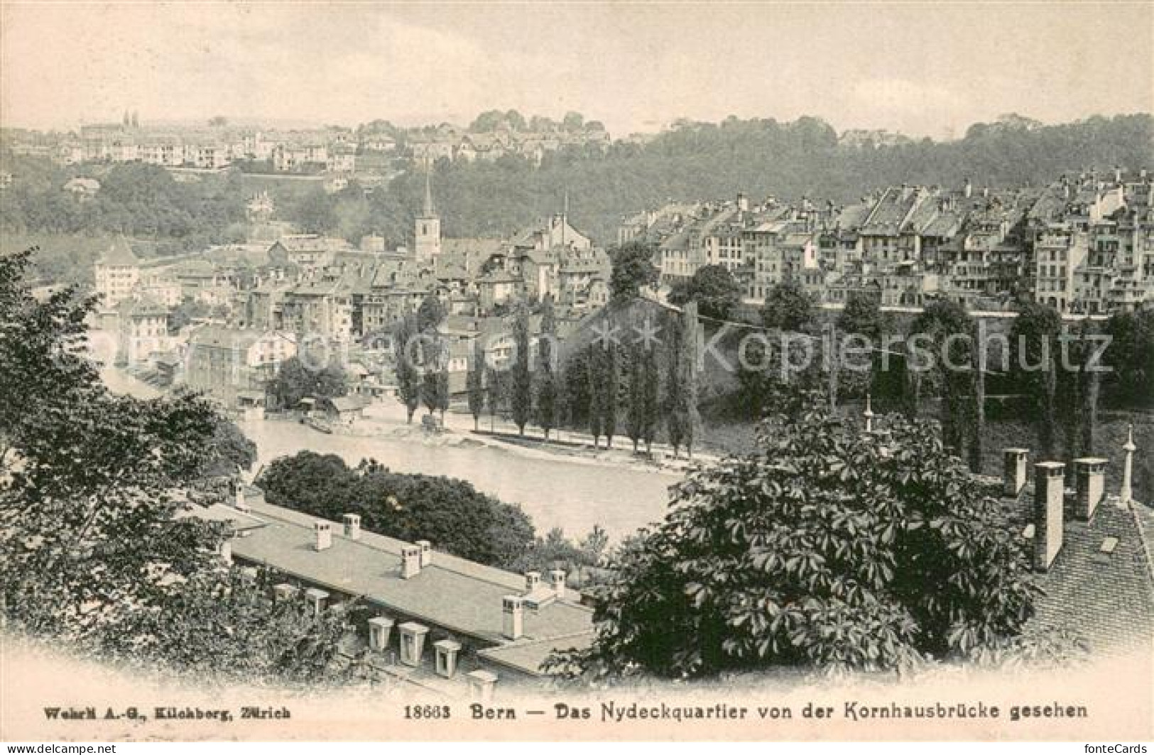 13781019 Bern BE Das Nydeckquartier Von Der Kornhausbruecke Gesehen Bern BE - Other & Unclassified