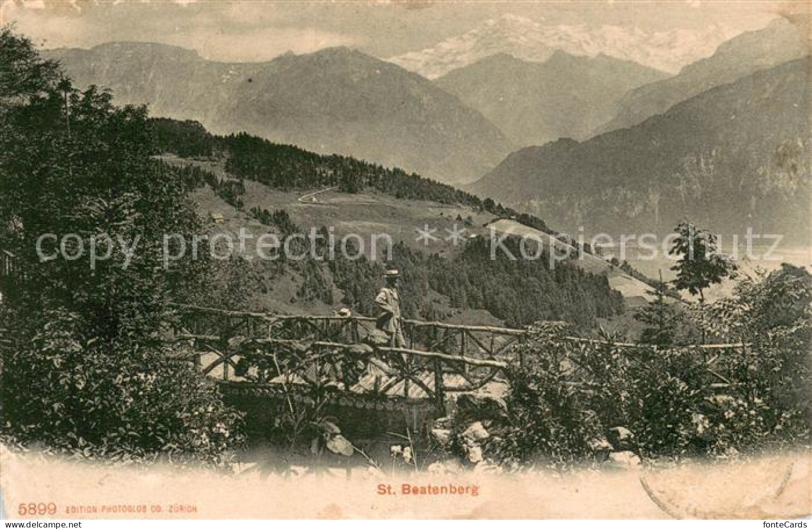 13780809 St Beatenberg BE Panorama Berner Alpen  - Andere & Zonder Classificatie