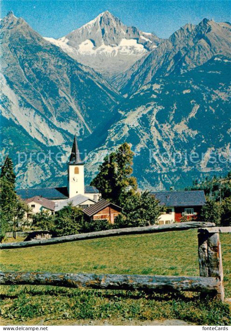 13772559 Unterbaech VS Brandalp Kirche Panorama  - Altri & Non Classificati