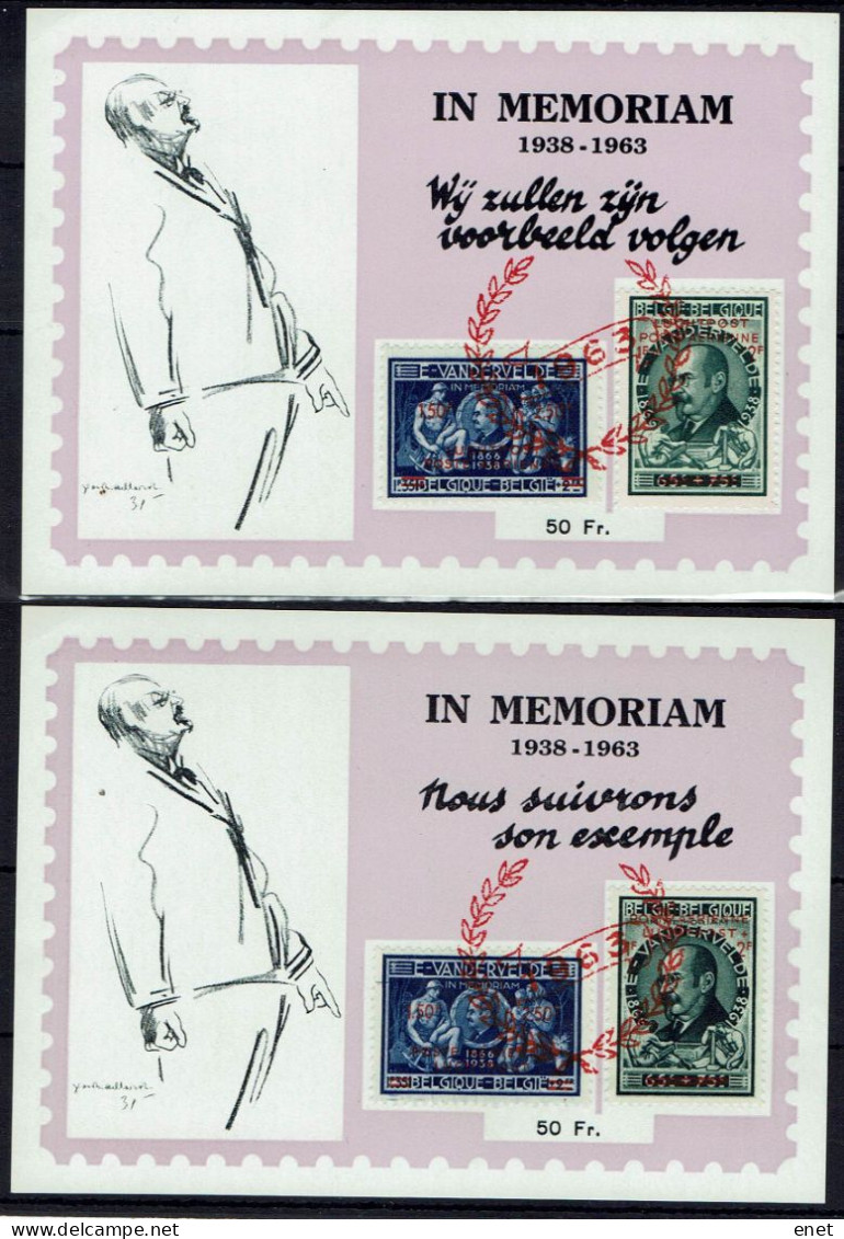 Belgie 1964 -  OBP PR137/38 - Emile Vandenvelde - Privados & Locales [PR & LO]