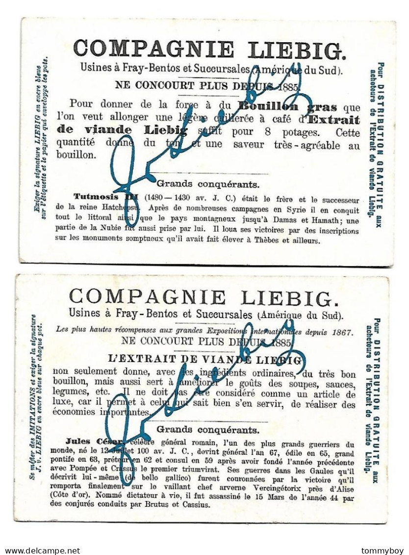 S 725, Liebig 6 Cards, Grands Conquérants  (ref B18) - Liebig