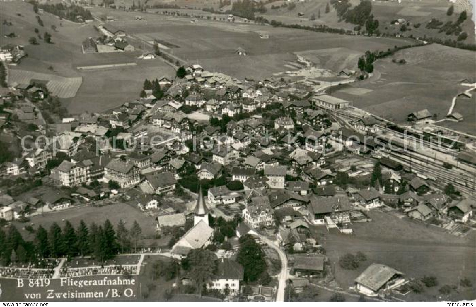 13770569 Zweisimmen BE Fliegeraufnahme  - Autres & Non Classés