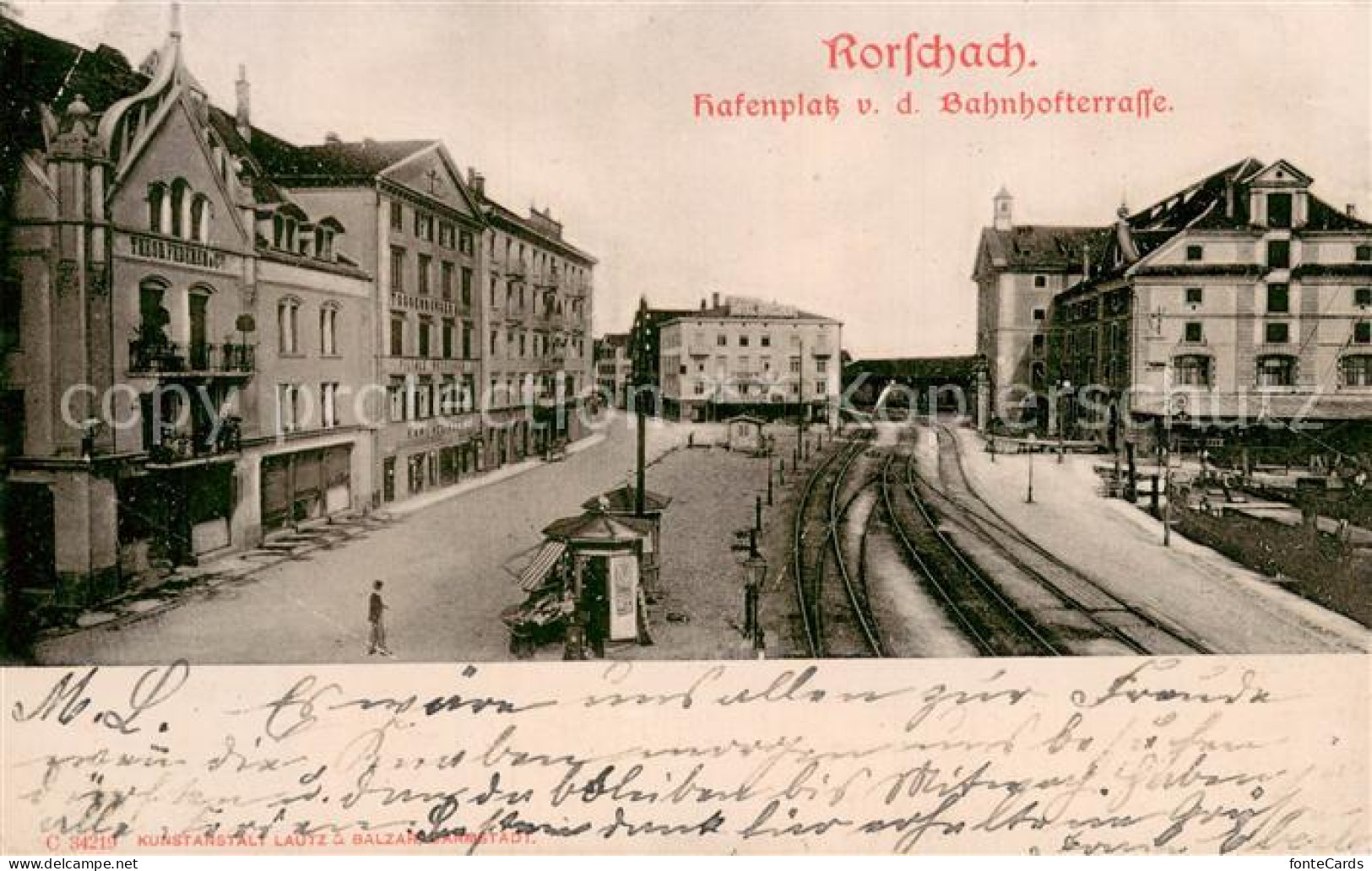 13769869 Rorschach Bodensee SG Hafenplatz Von Der Bahnhofstrasse  - Otros & Sin Clasificación