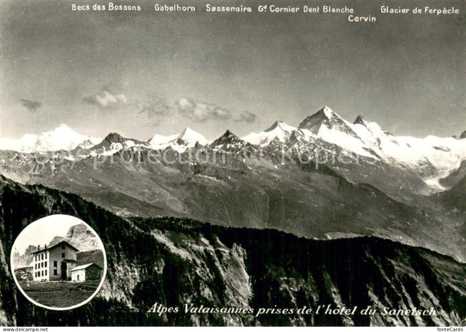 13767649 Sanetschhorn Alpes Valaisannes Prises De L Hotel Du Sanetsch  Sanetschh - Andere & Zonder Classificatie