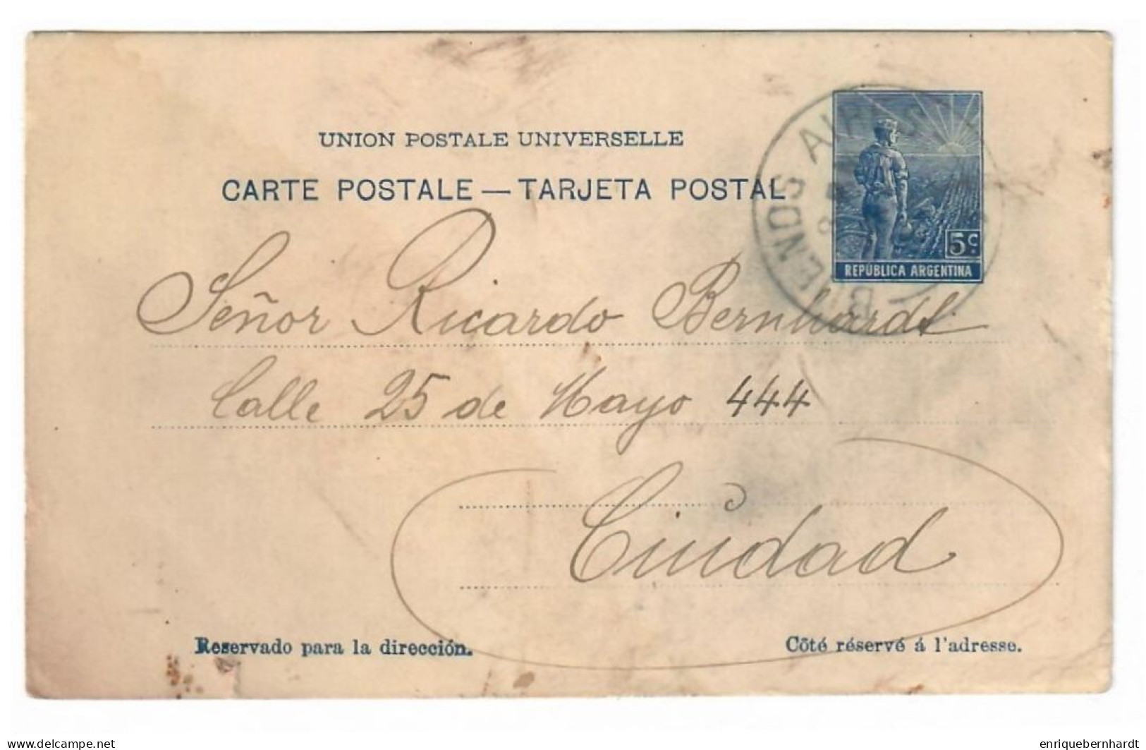 ARGENTINA // TARJETA POSTAL // 1915 - Argentina