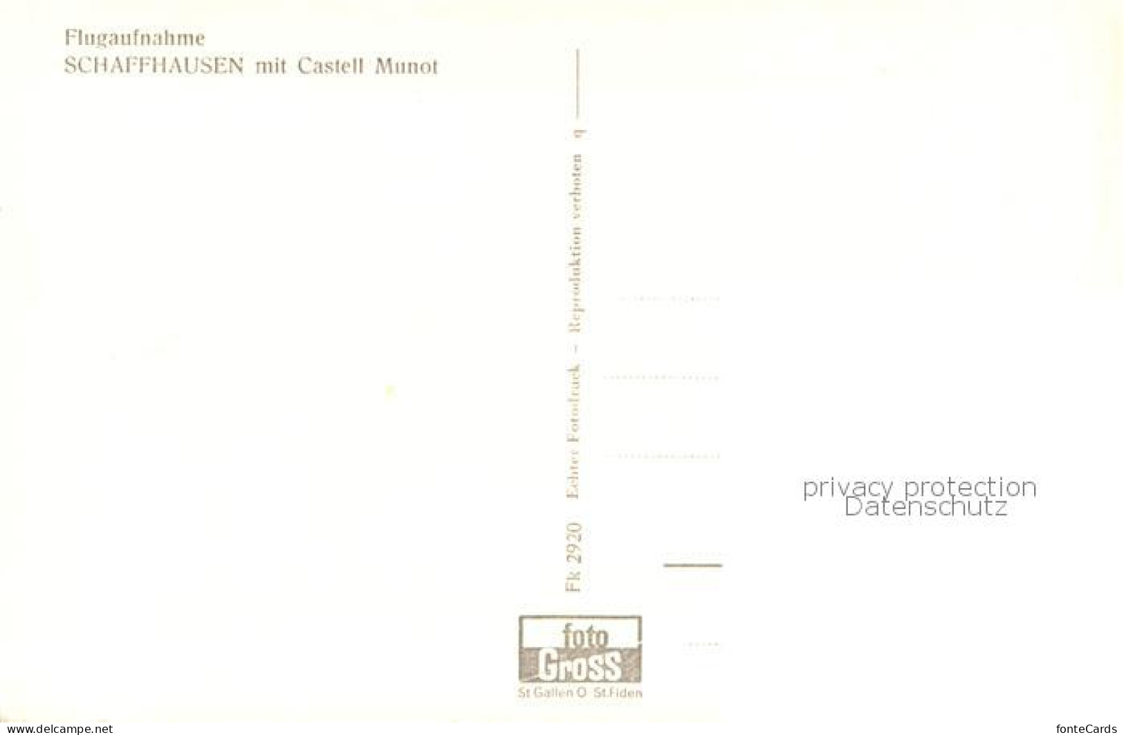 13766139 Schaffhausen  SH Fliegeraufnahme Mit Castell Munot  - Other & Unclassified