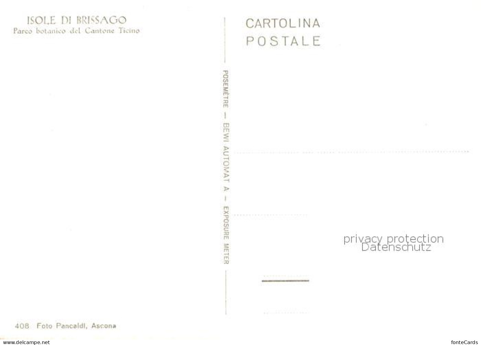 13765187 Isole Di Brissago Parco Botanico Del Cantone Ticino Isole Di Brissago - Autres & Non Classés