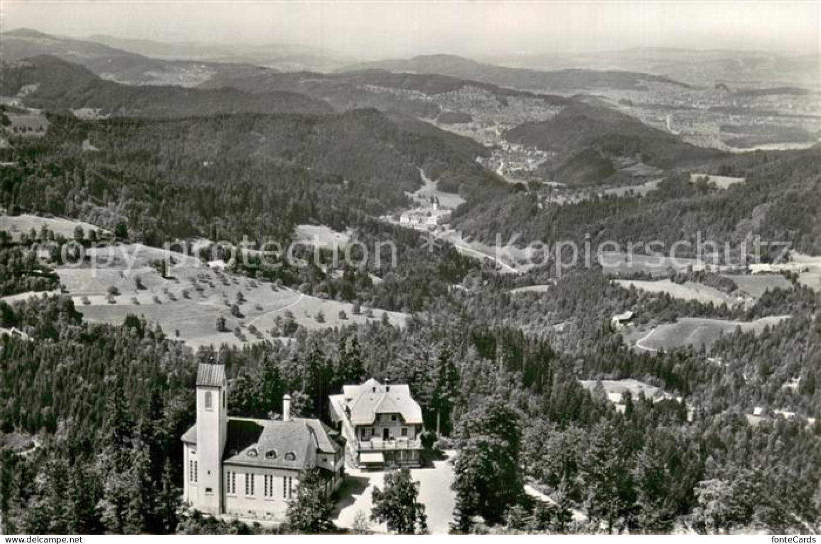 13762459 St Iddaburg Gaehwil SG Alte Toggenburg M. Kirche U. Panorama  - Otros & Sin Clasificación