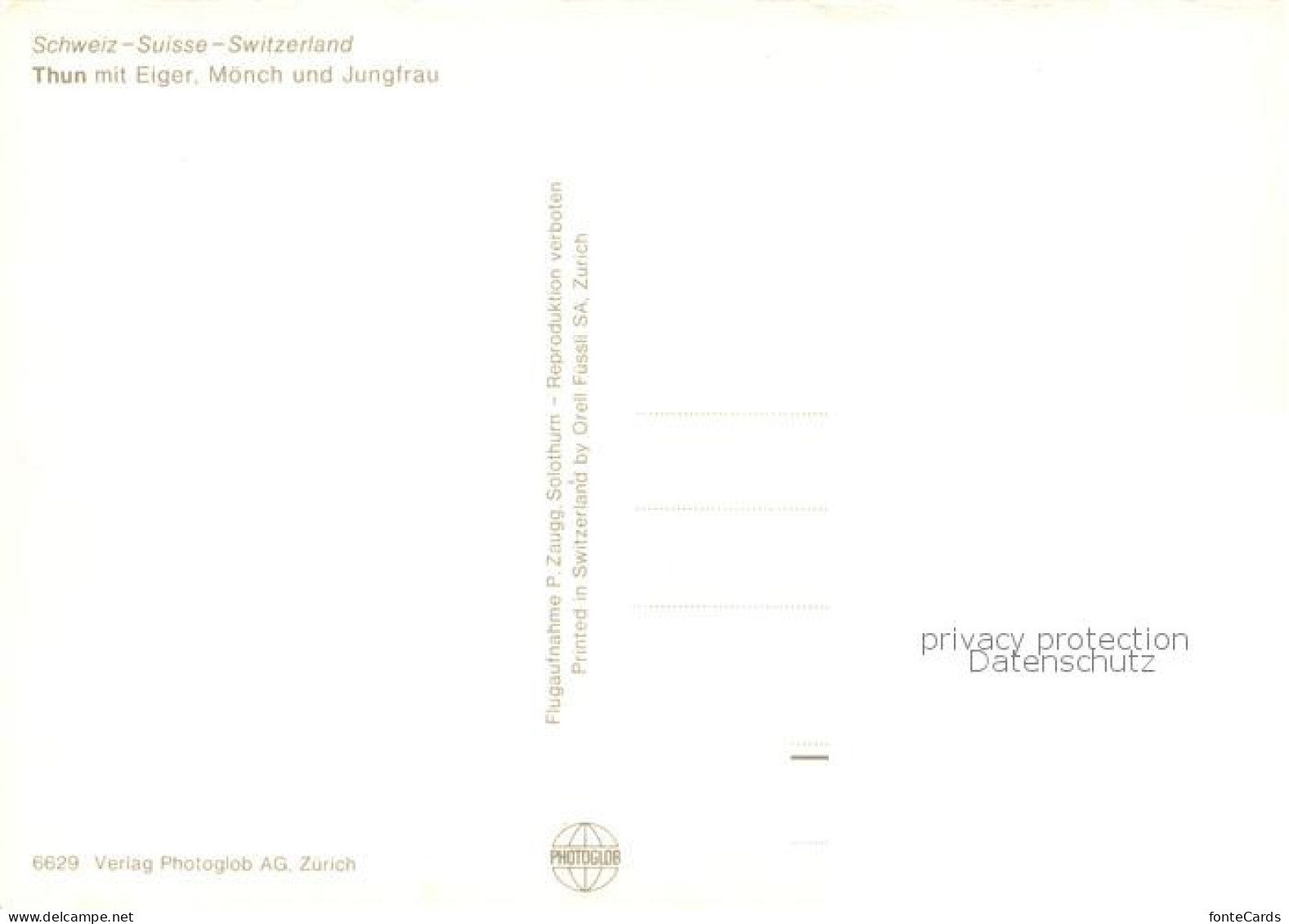 13761639 Thun BE Fliegeraufnahme Mit Eiger Moench Und Jungfrau Thun BE - Andere & Zonder Classificatie