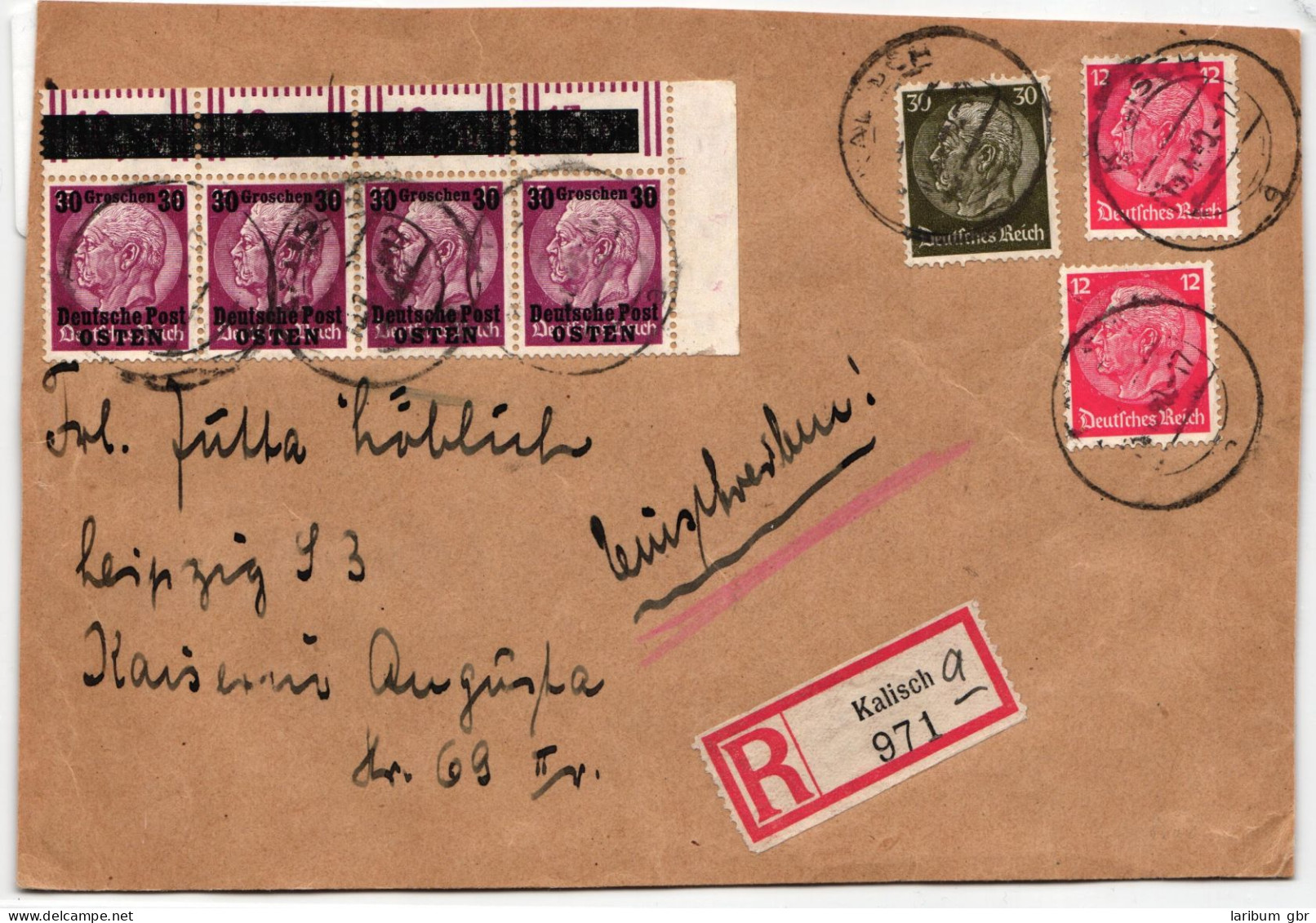 Generalgouvernement 7 WOR U.a. Auf Brief Als Mischfrankatur Portogerecht #KY489 - Bezetting 1938-45
