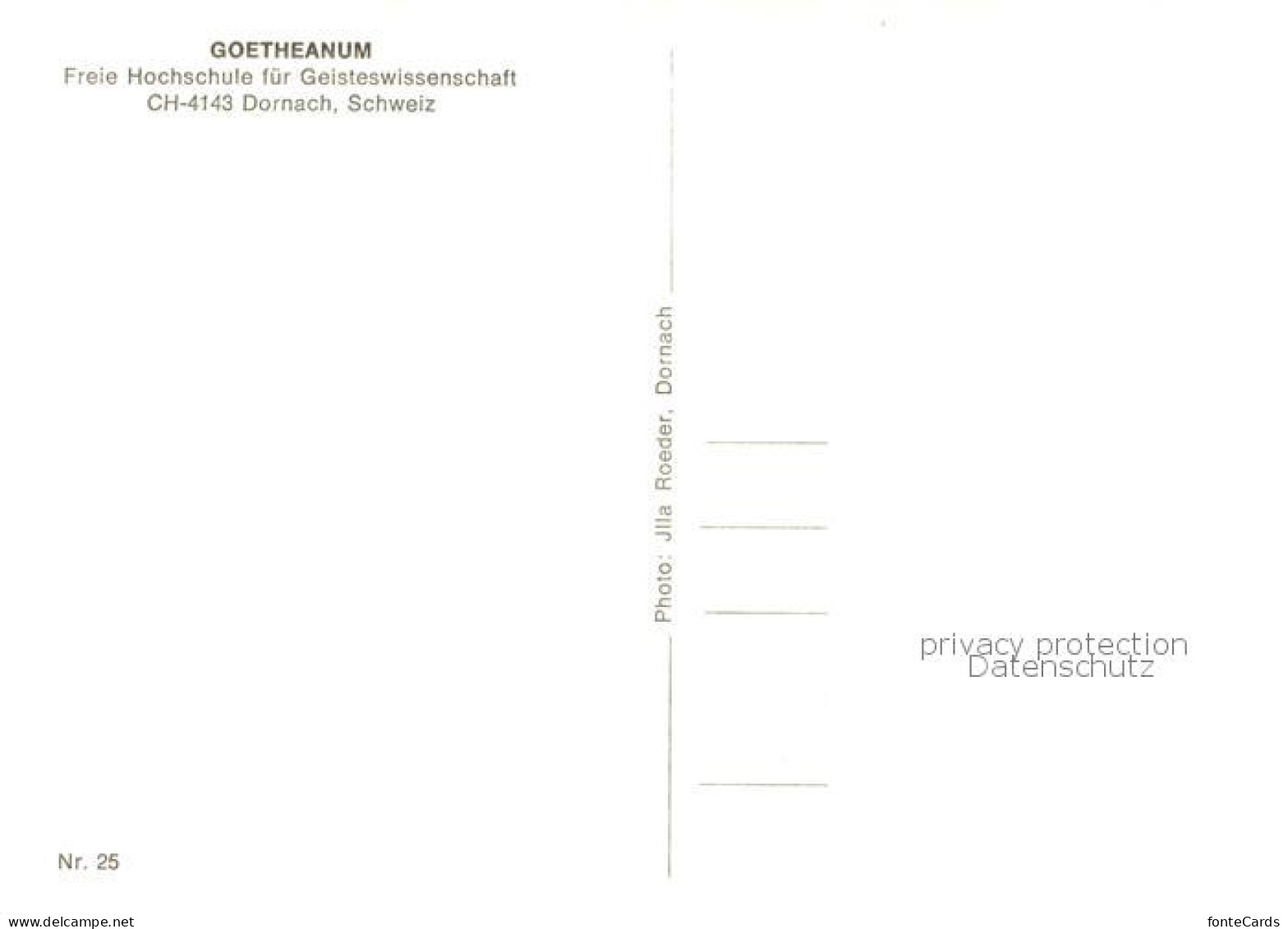 13760039 Dornach SO Goetheanum Dornach SO - Andere & Zonder Classificatie
