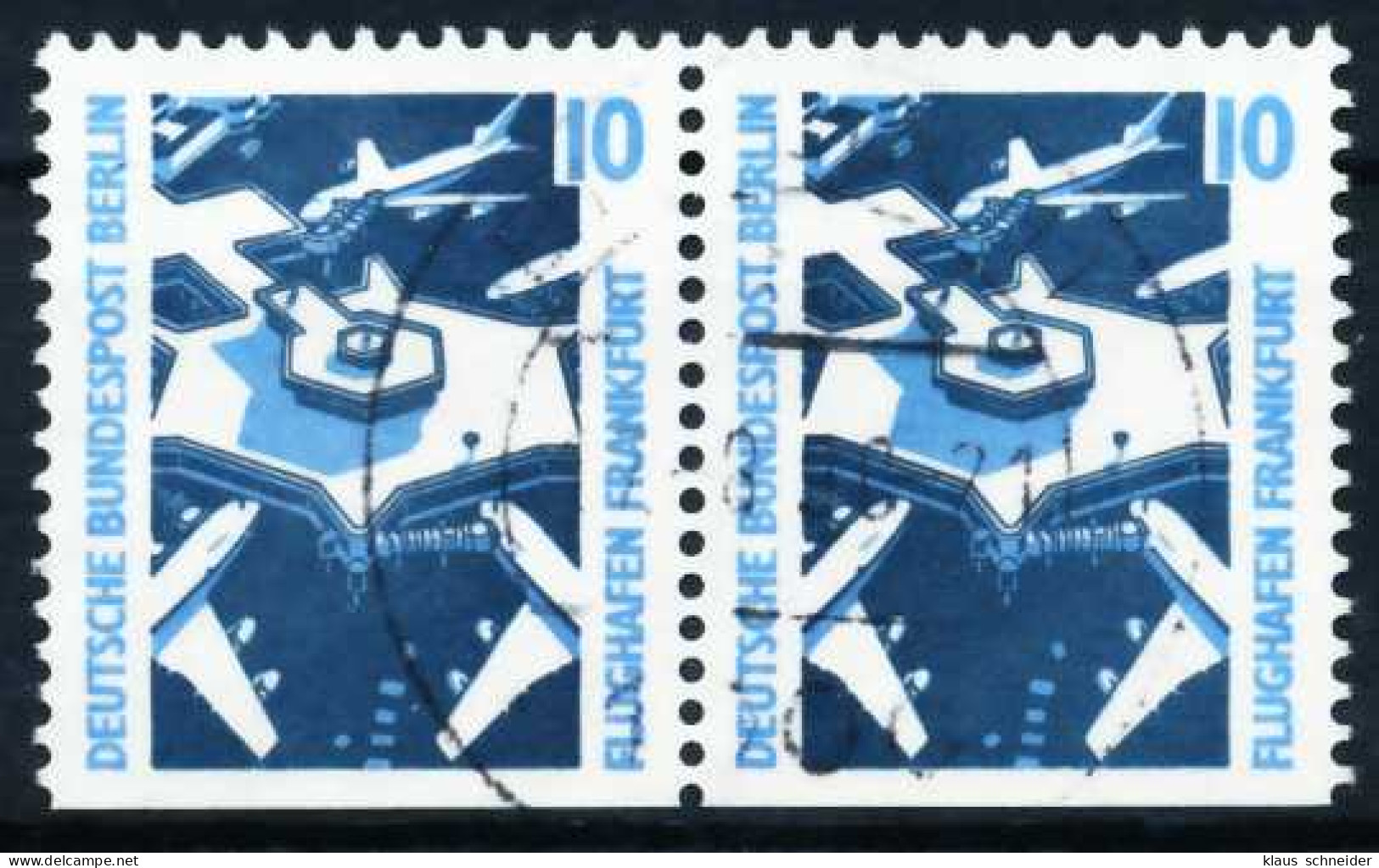 BERLIN DS SEHENSW Nr 798D Zentrisch Gestempelt WAAGR PAAR X6107AE - Used Stamps