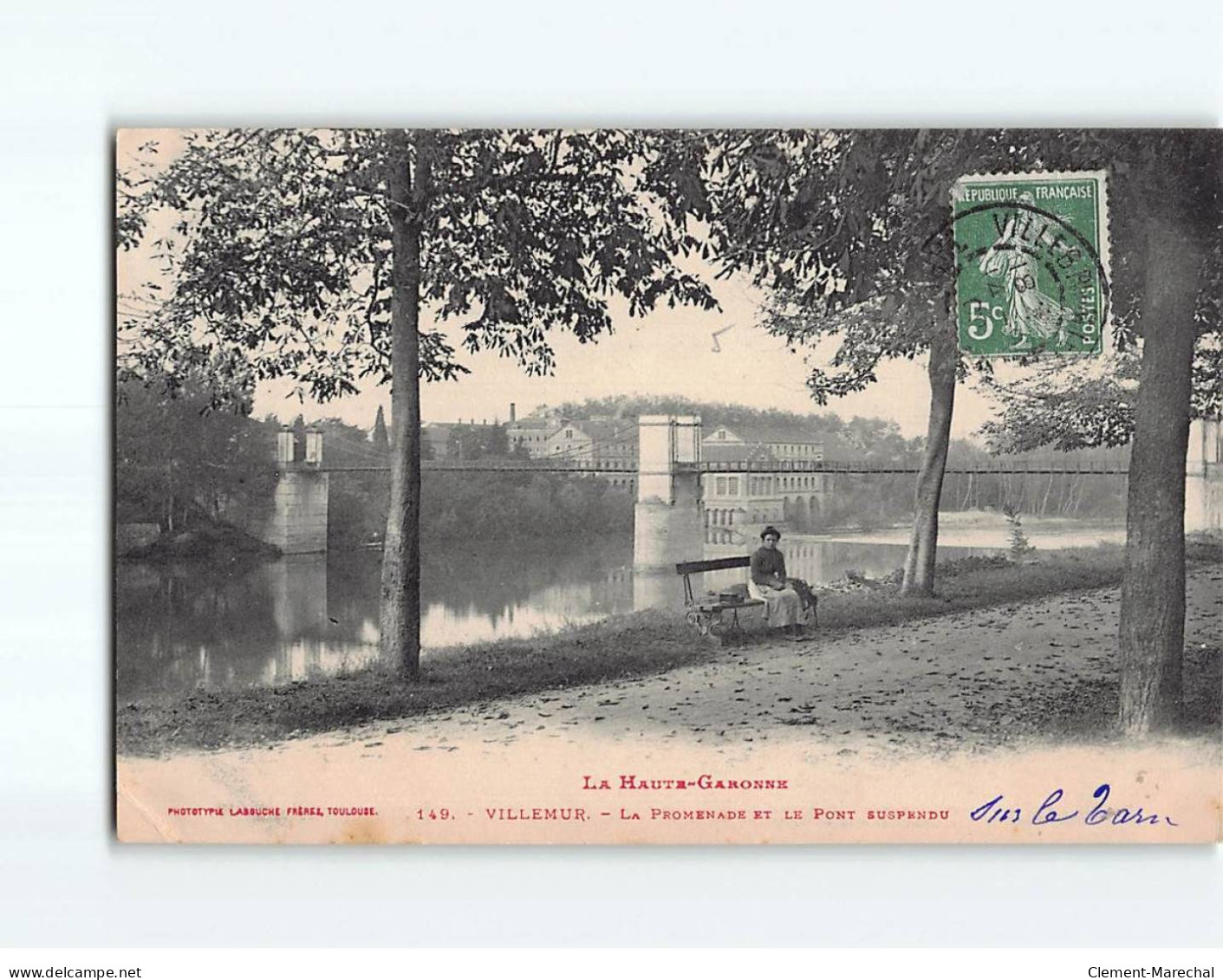 VILLEMUR : La Promenade Et Le Pont Suspendu - état - Sonstige & Ohne Zuordnung