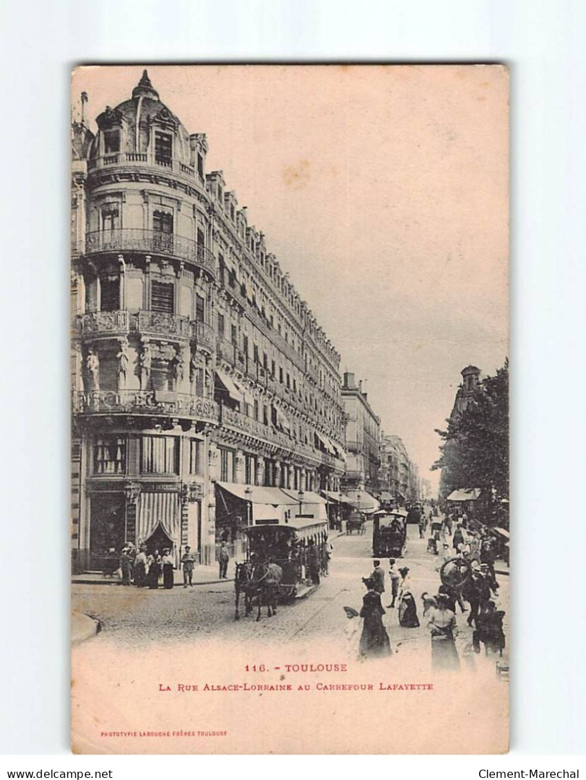 TOULOUSE : La Rue Alsace Lorraine Au Carrefour Lafayette - état - Toulouse