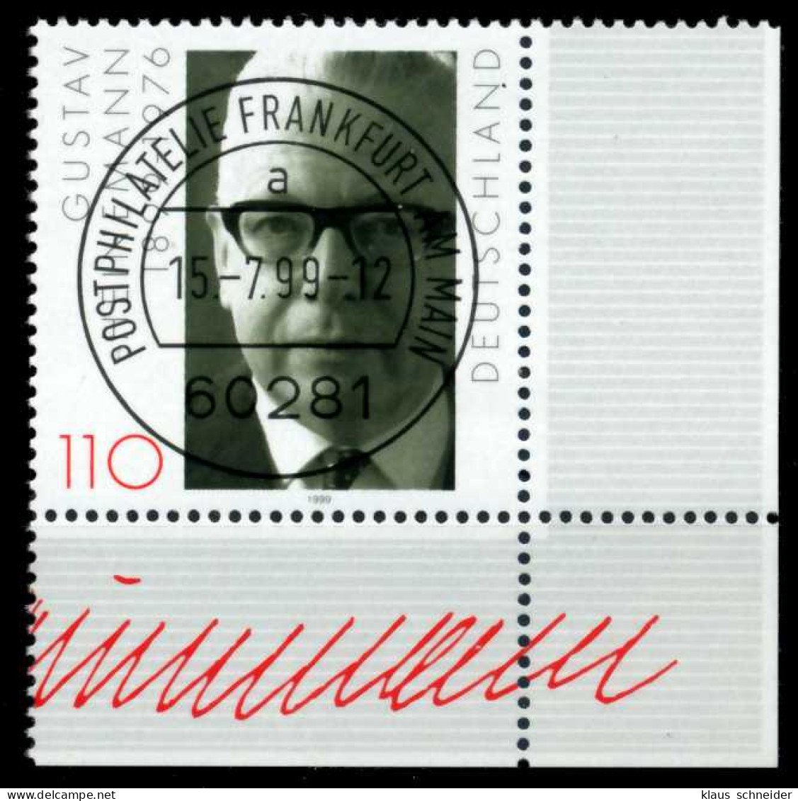 BRD 1999 Nr 2067 Zentrisch Gestempelt ECKE-URE X6D1316 - Used Stamps