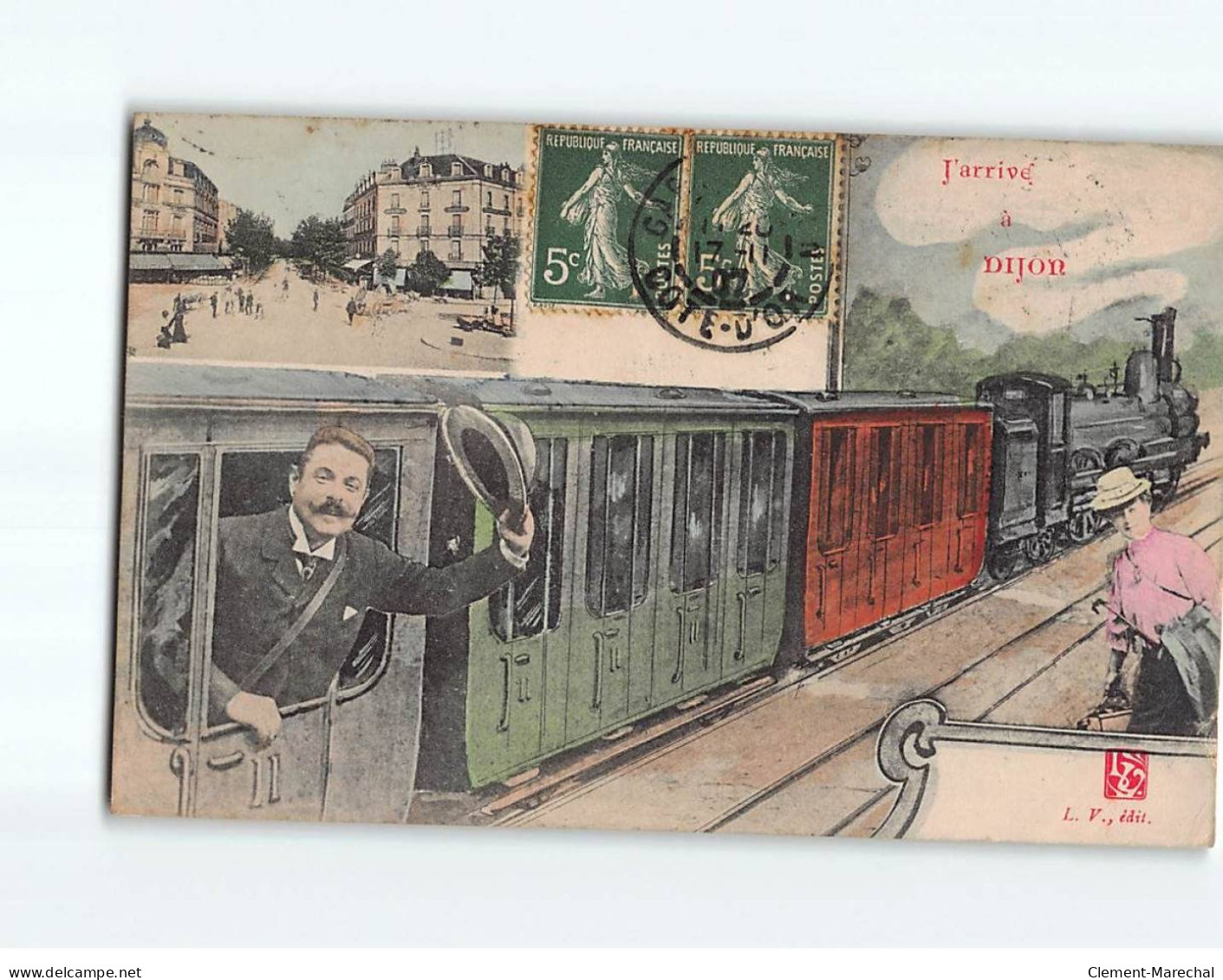 DIJON : Carte Souvenir - état - Dijon