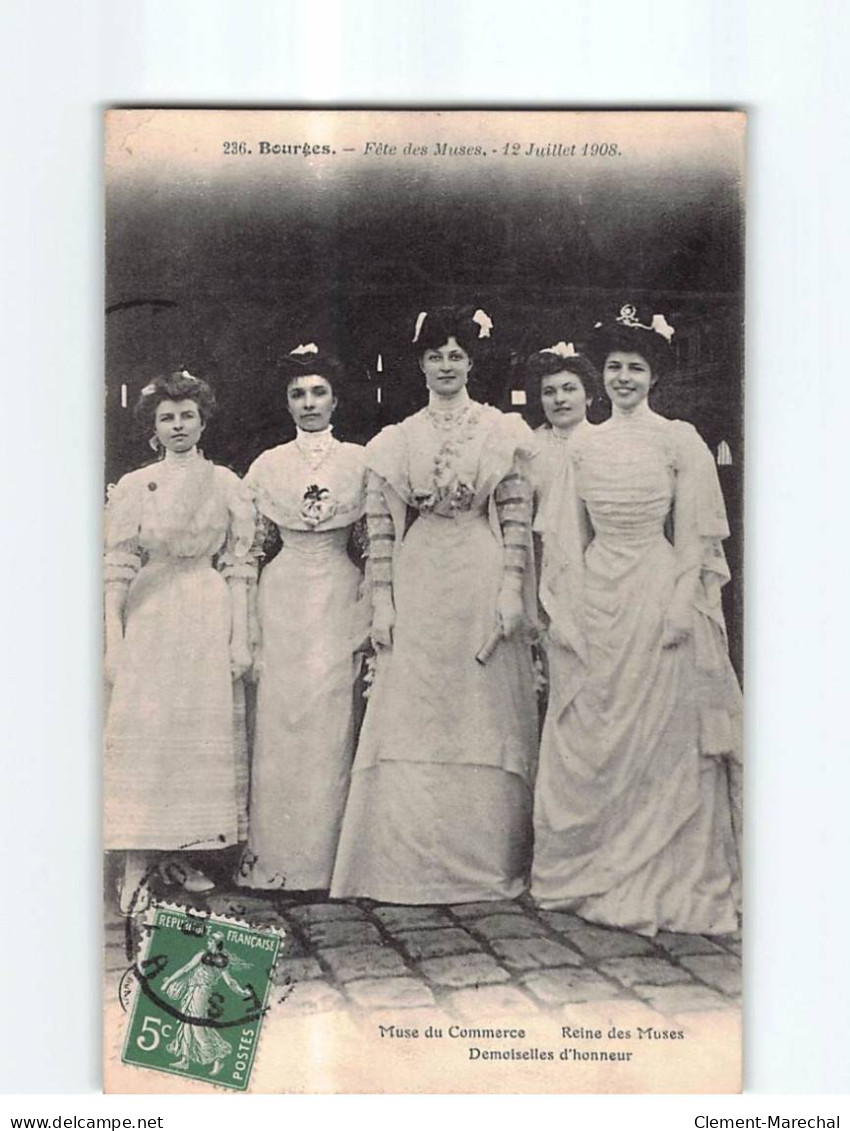 BOURGES : Fêtes Des Muses, 12 Juillets 1908 - Très Bon état - Bourges