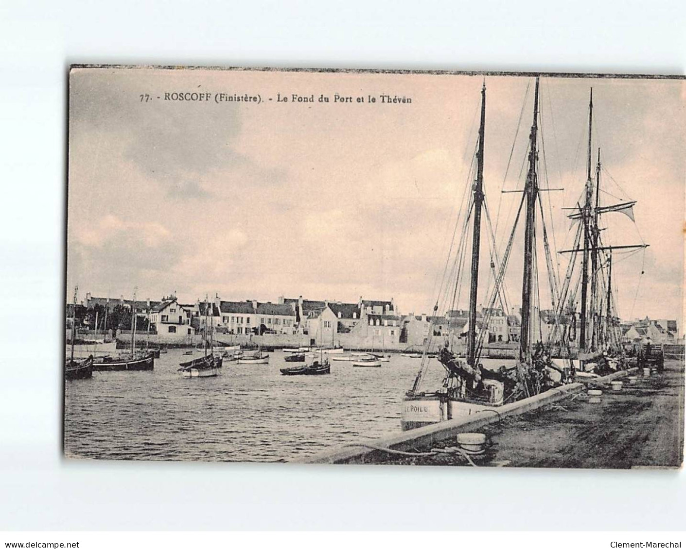 ROSCOFF : Le Fond Du Port Et Le Théven - Très Bon état - Roscoff