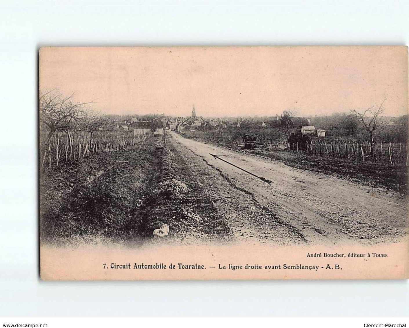 Circuit Automobile De Touraine, La Ligne Droite Avant Semblançay - état - Altri & Non Classificati