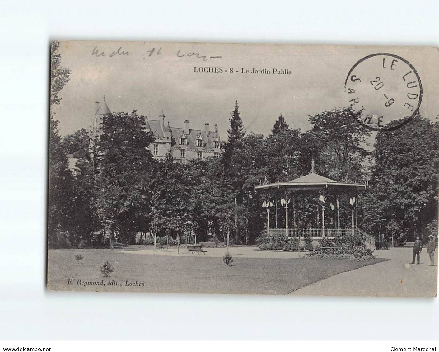 LOCHES : Le Jardin Public - état - Loches