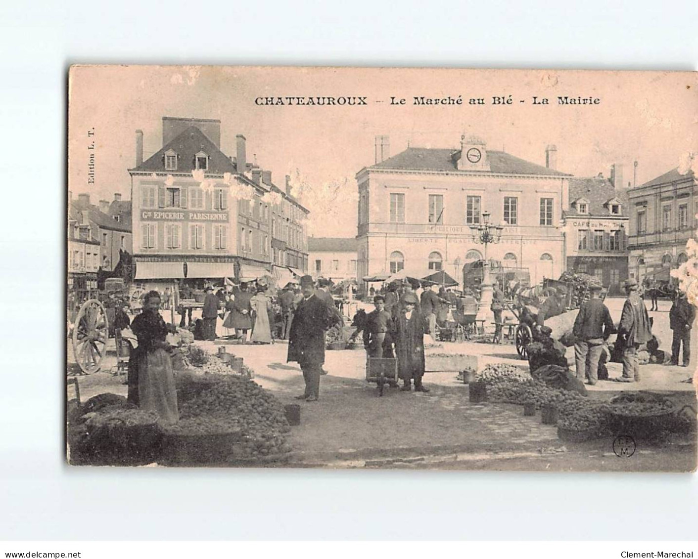 CHATEAUROUX : Le Marché Au Blé, La Mairie - état - Chateauroux