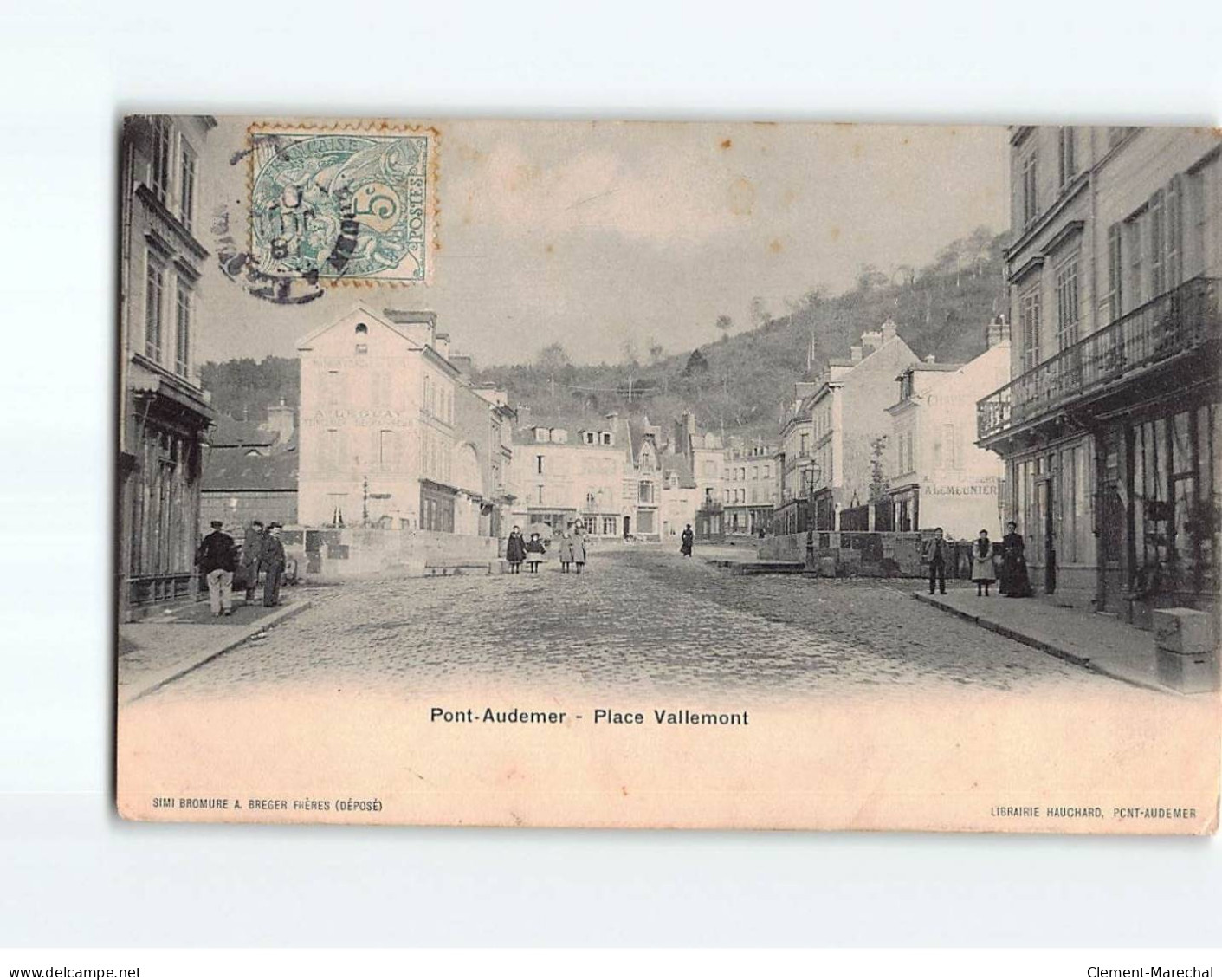 PONT AUDEMER : Place Vallemont - état - Pont Audemer