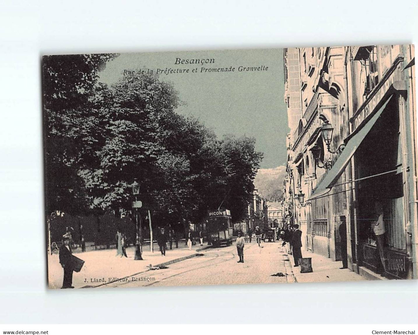 BESANCON : Rue De La Préfecture Et Promenade Granvelle - Très Bon état - Besancon