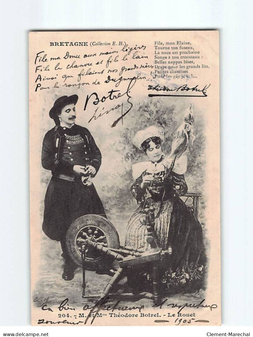 M Et Mme Théodore Botrel, Le Rouet - Très Bon état - Other & Unclassified