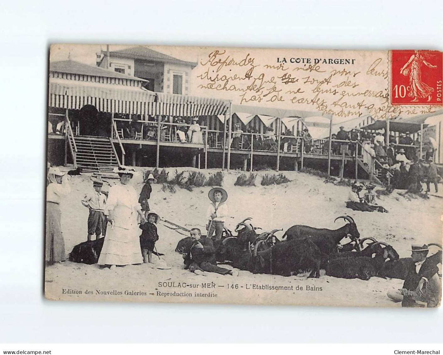 SOULAC SUR MER : L'Etablissement De Bains - état - Soulac-sur-Mer