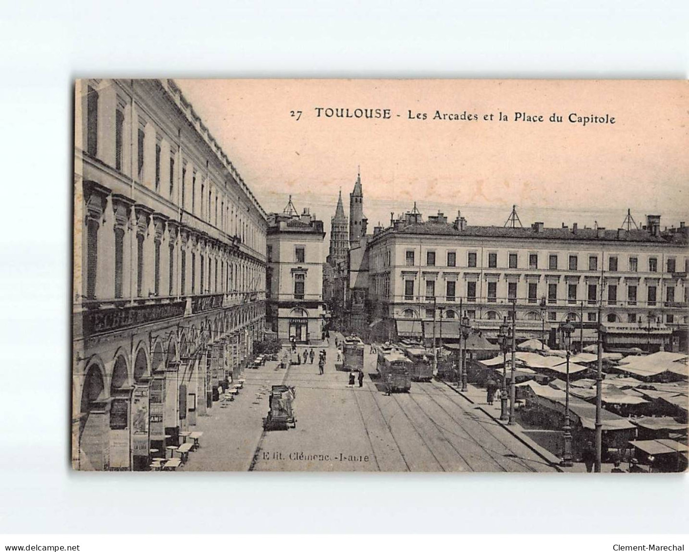 TOULOUSE : Les Arcades Et La Place Du Capitole - Très Bon état - Toulouse