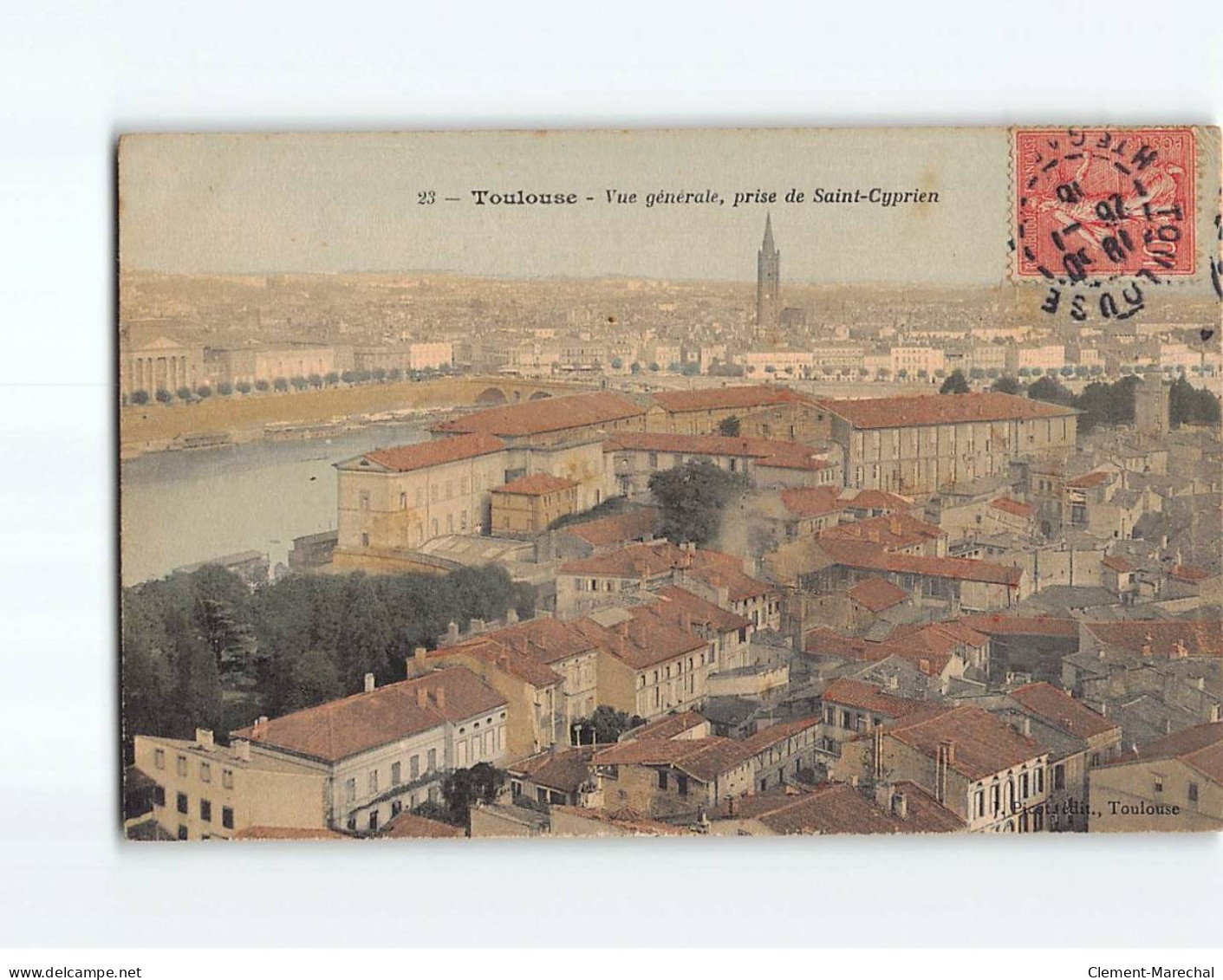 TOULOUSE : Vue Générale Prise De Saint-Cyprien - état - Toulouse