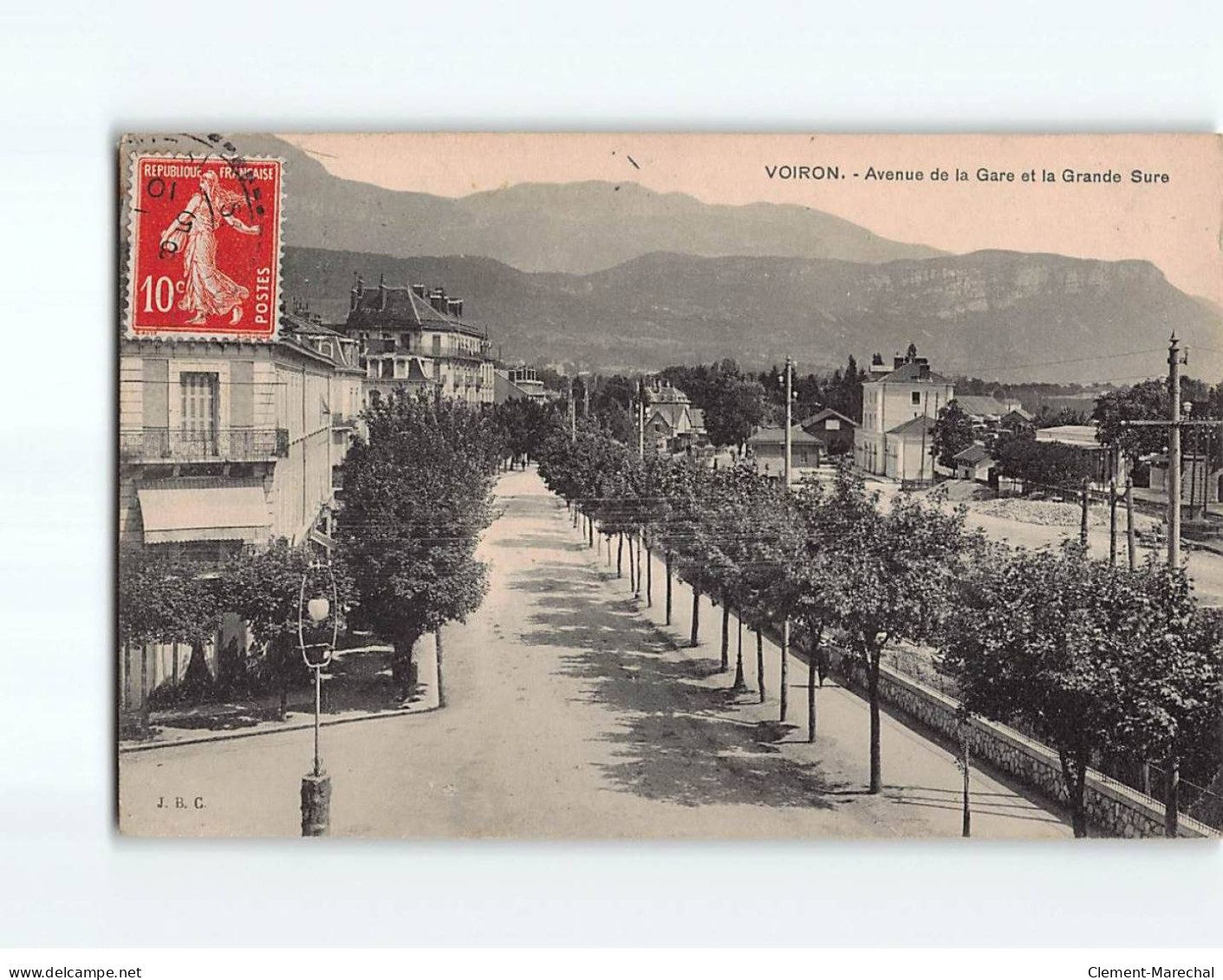 VOIRON : Avenue De La Gare Et La Grande Sure - état - Voiron