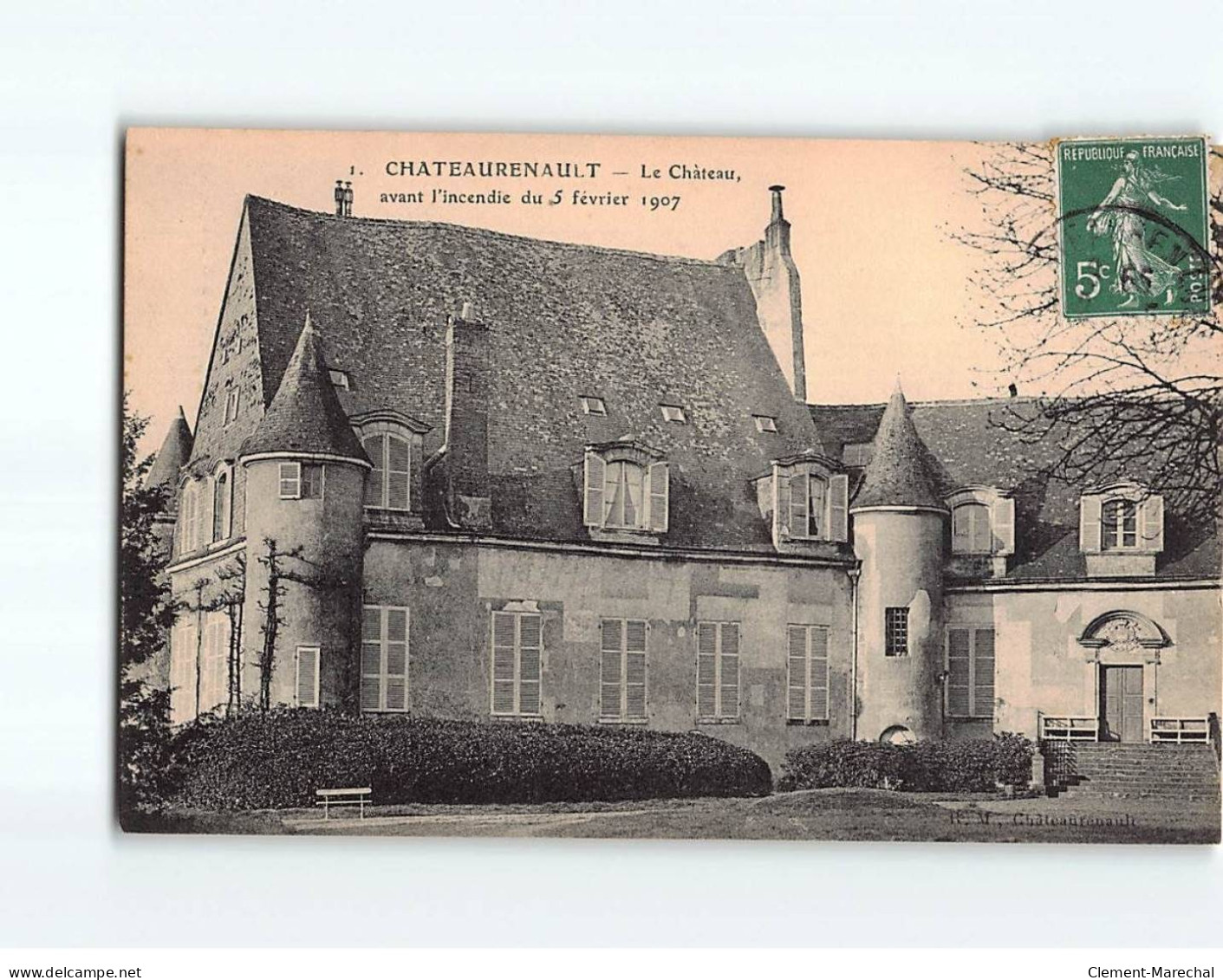 CHATEAURENAULT : Le Château, Avant L'incendie De 1907 - Très Bon état - Sonstige & Ohne Zuordnung