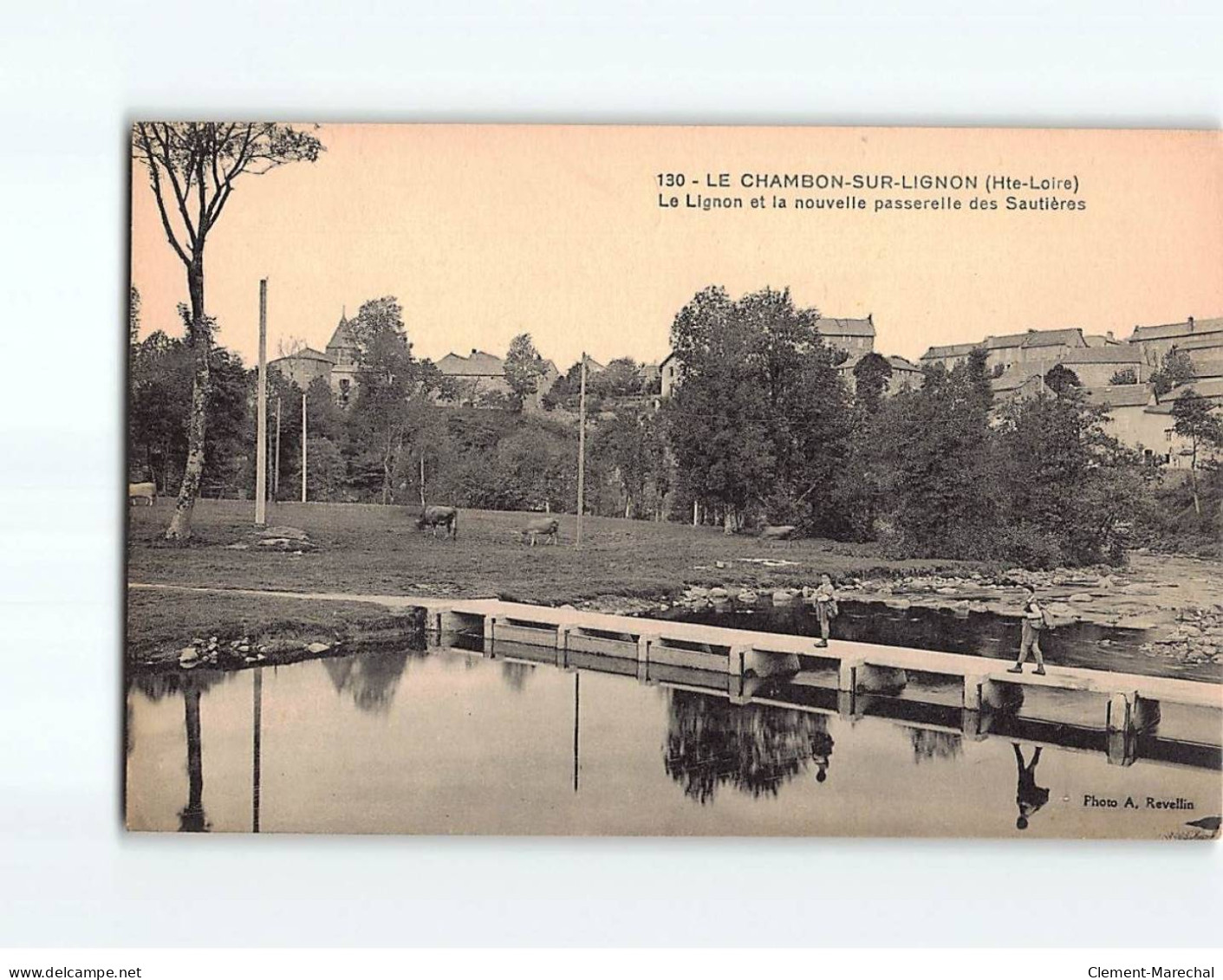 LE CHAMBON SUR LIGNON : Le Lignon Et La Nouvelle Passerelle Des Sautières - état - Le Chambon-sur-Lignon